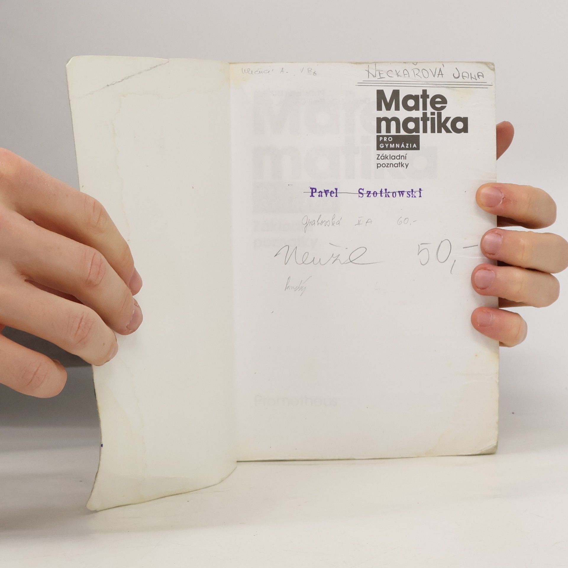 Emil Calda Matematika pro gymnázia : základní poznatky z matematiky