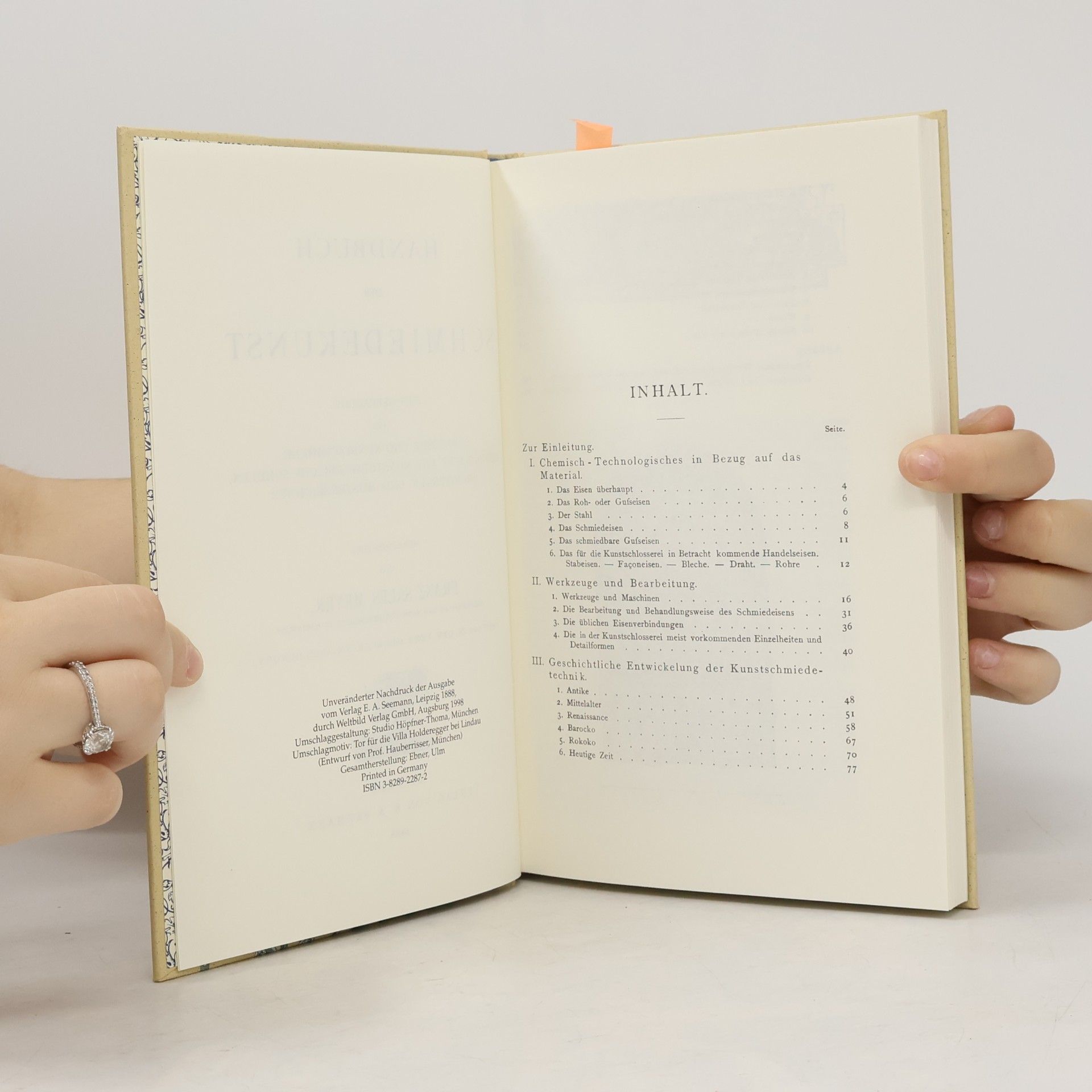 Franz Sales Meyer Handbuch der Schmiedekunst