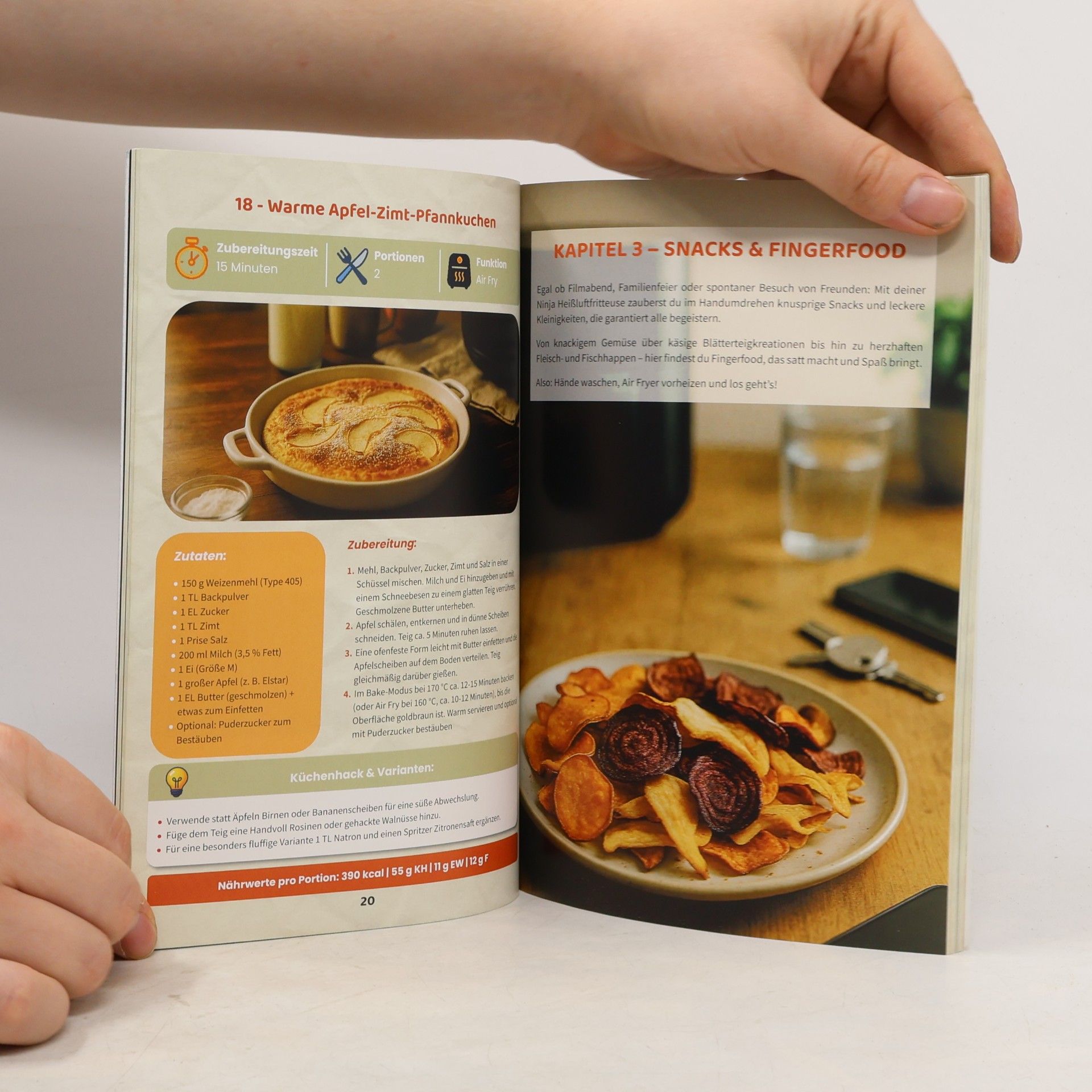 Weber, Johann All-in-One Ninja Heißluftfritteuse Rezeptbuch für Faule Genießer: Komplett in Farbe – 160+ flotte Gerichte mit Genuss, Crunch & guter Laune