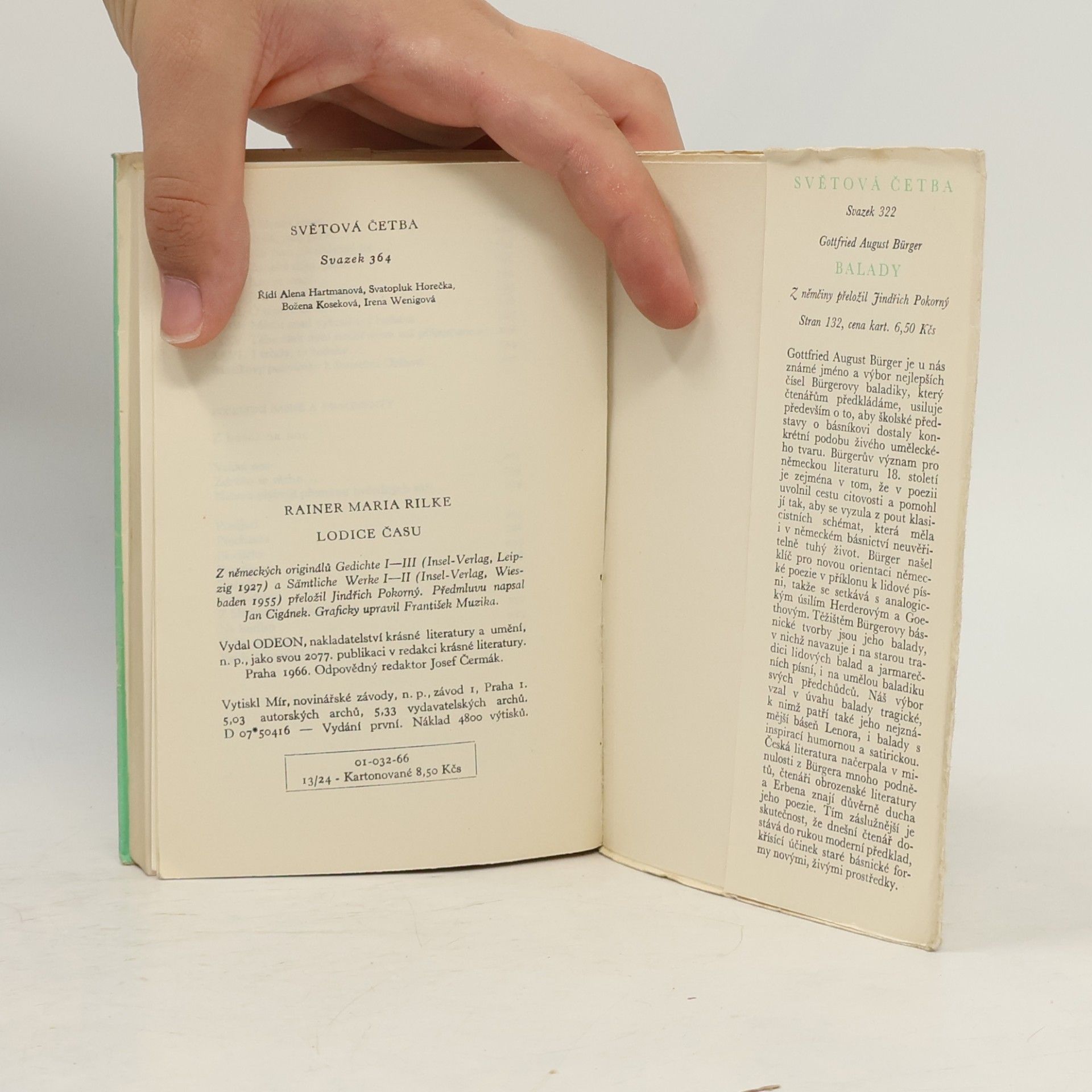 Rainer Maria Rilke Lodice času