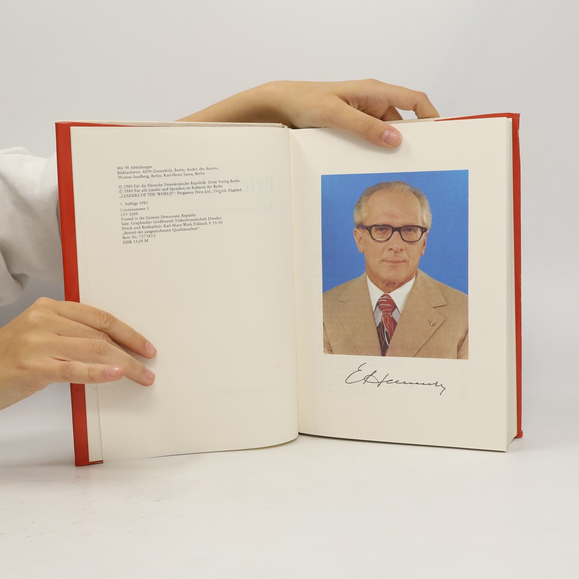 Erich Honecker Aus meinem Leben