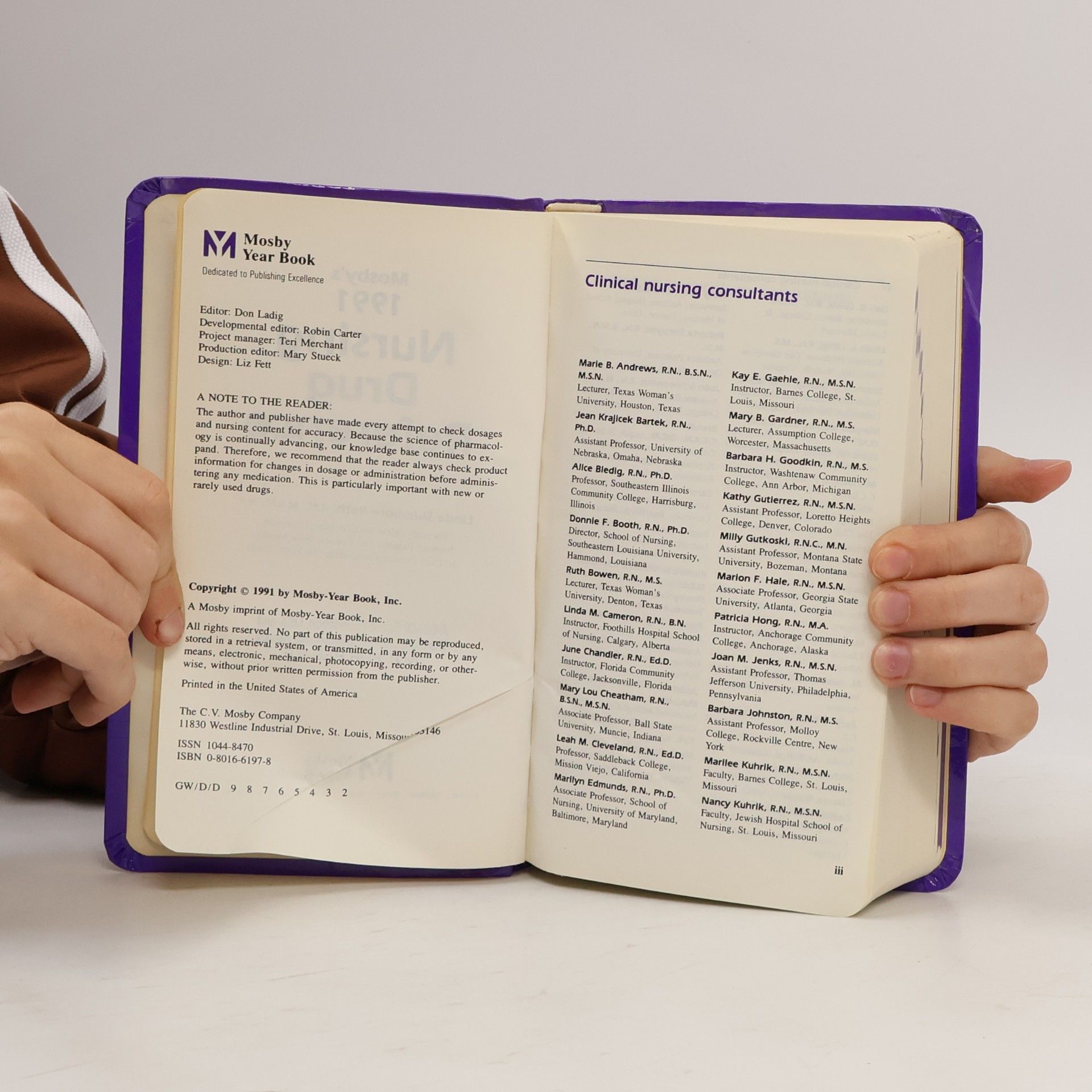 Linda Skidmore-Roth Mosby's Nursing Drug Reference 1991