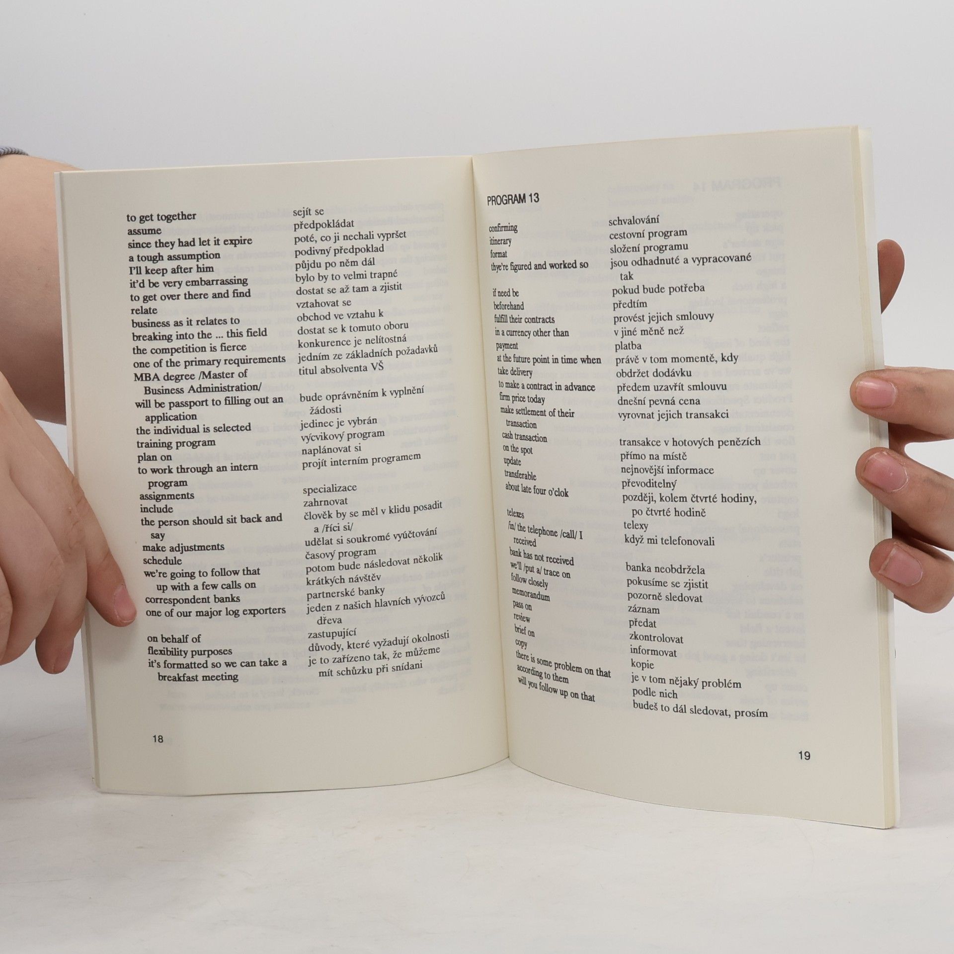 kolektiv American business English, dictionary