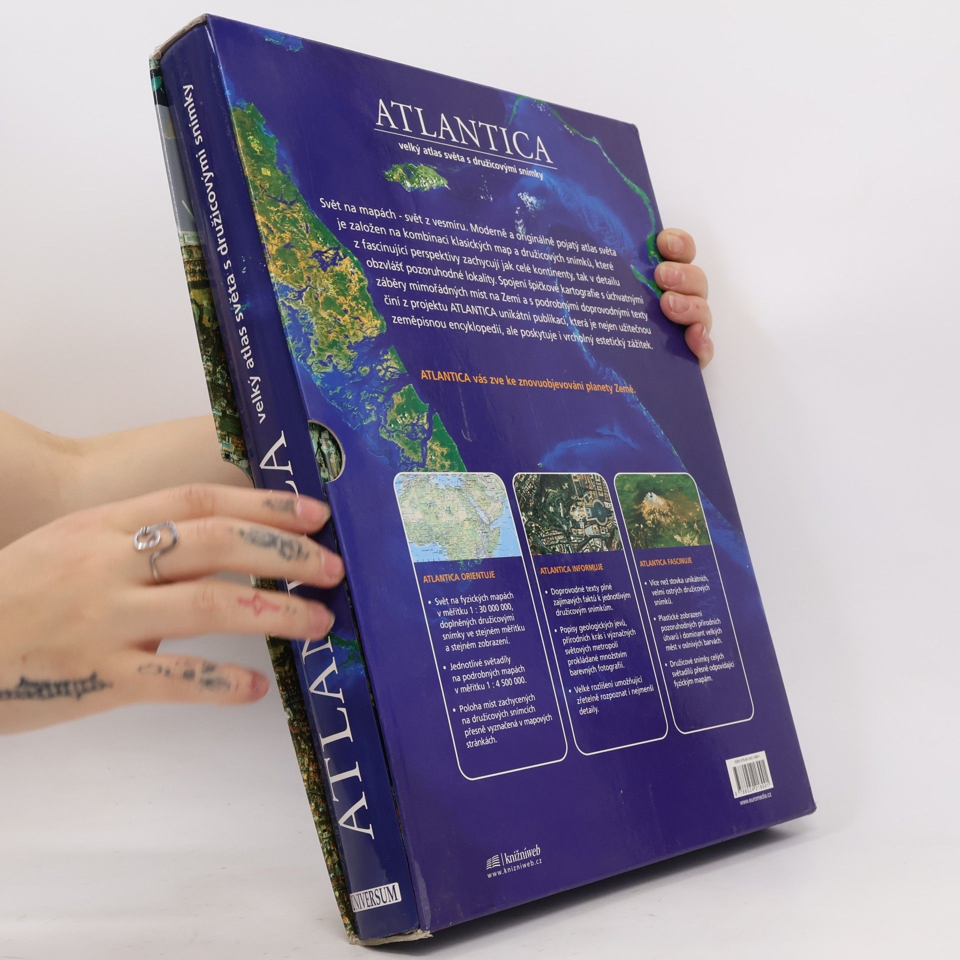 Ambros Brucker Atlantica velký atlas světa s družicovými snímky