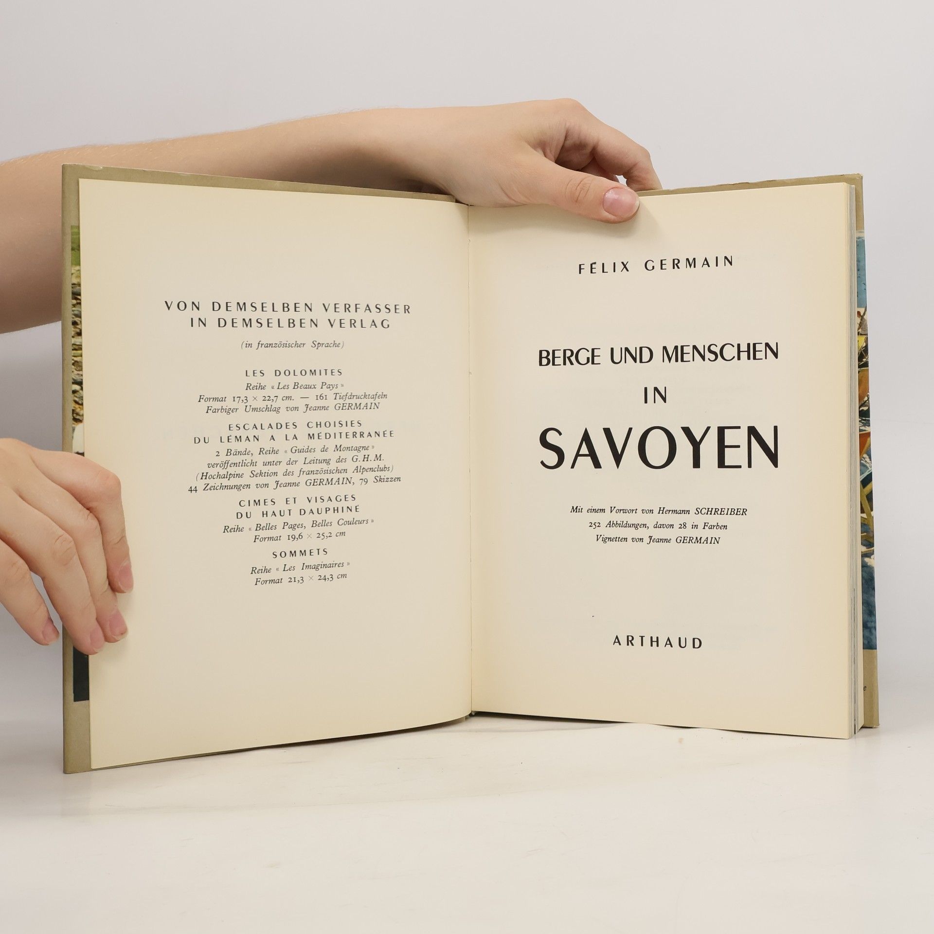 Félix Germain Berge und Menschen in Savoyen