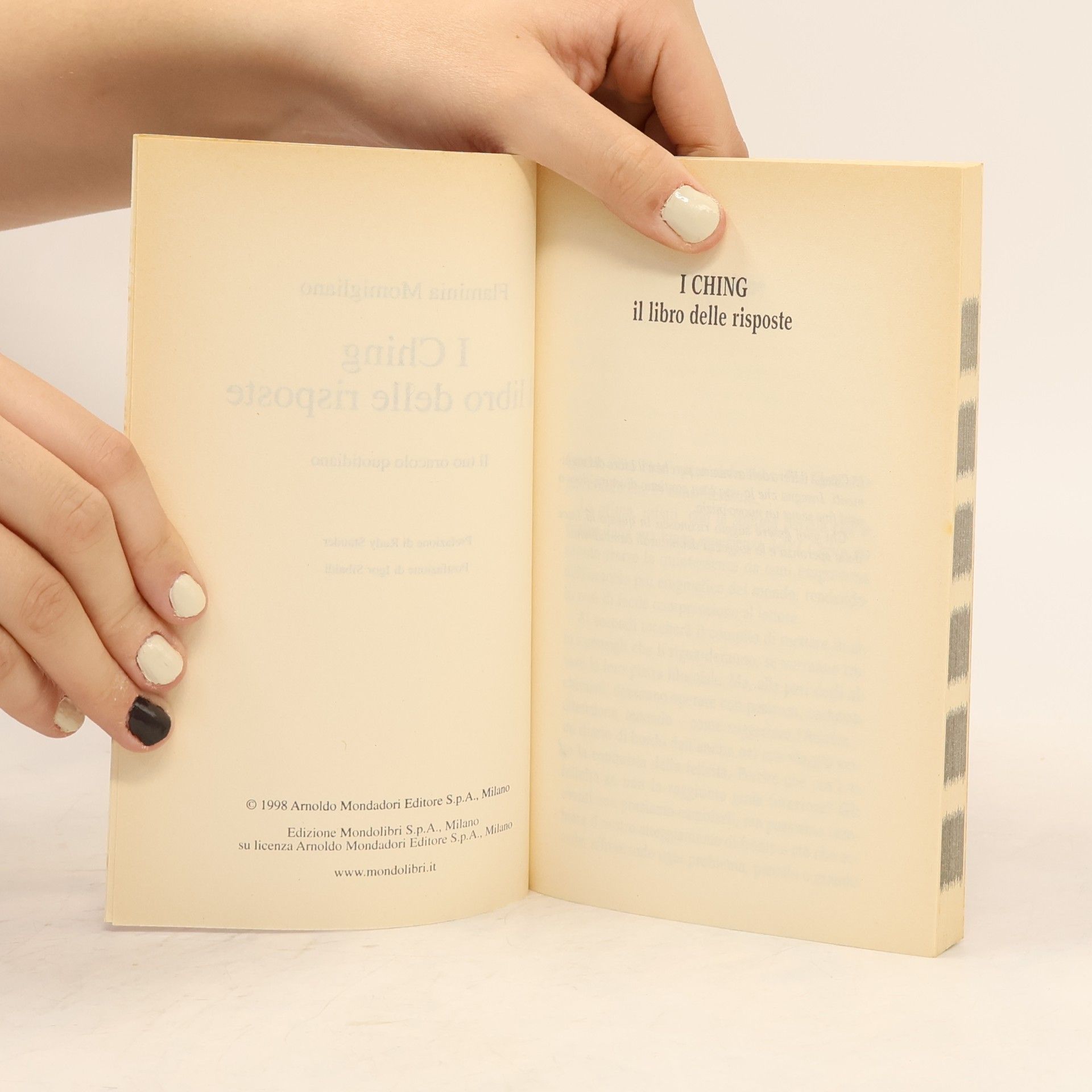 Flaminia Momigliano I Ching. Il libro delle risposte
