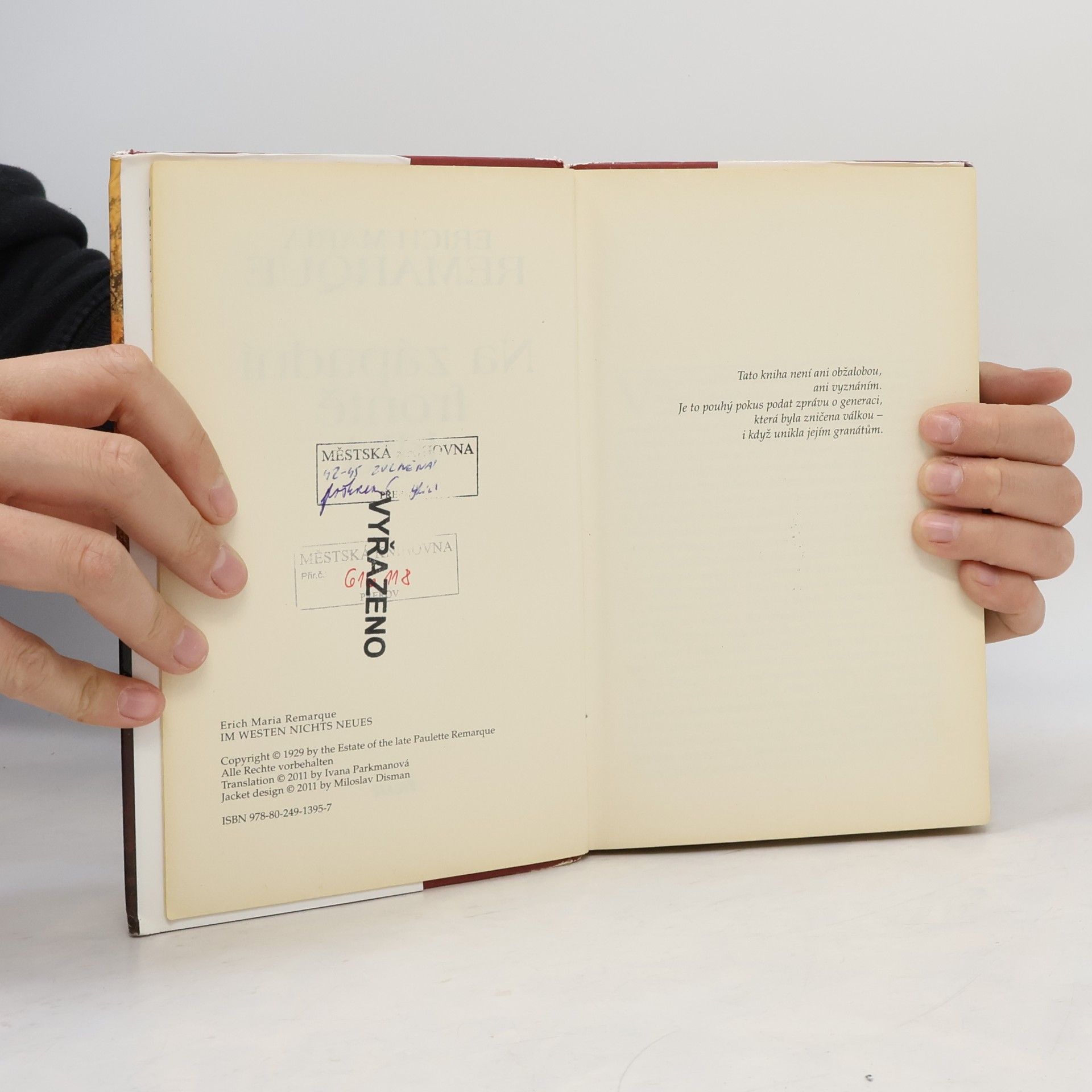 Erich Maria Remarque Na západní frontě klid