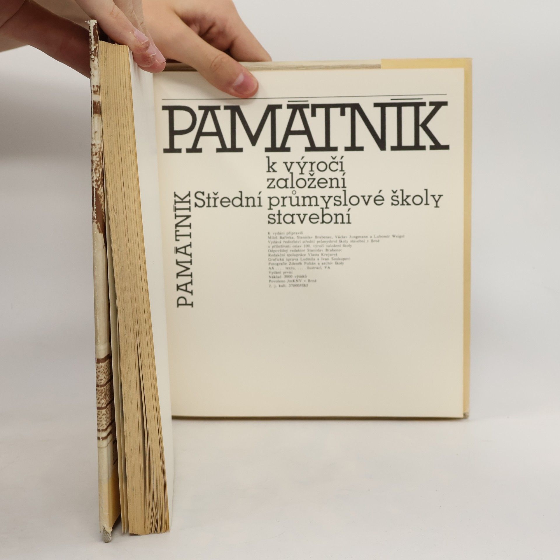 kolektiv Památník k výročí založení Střední průmyslové školy stavební