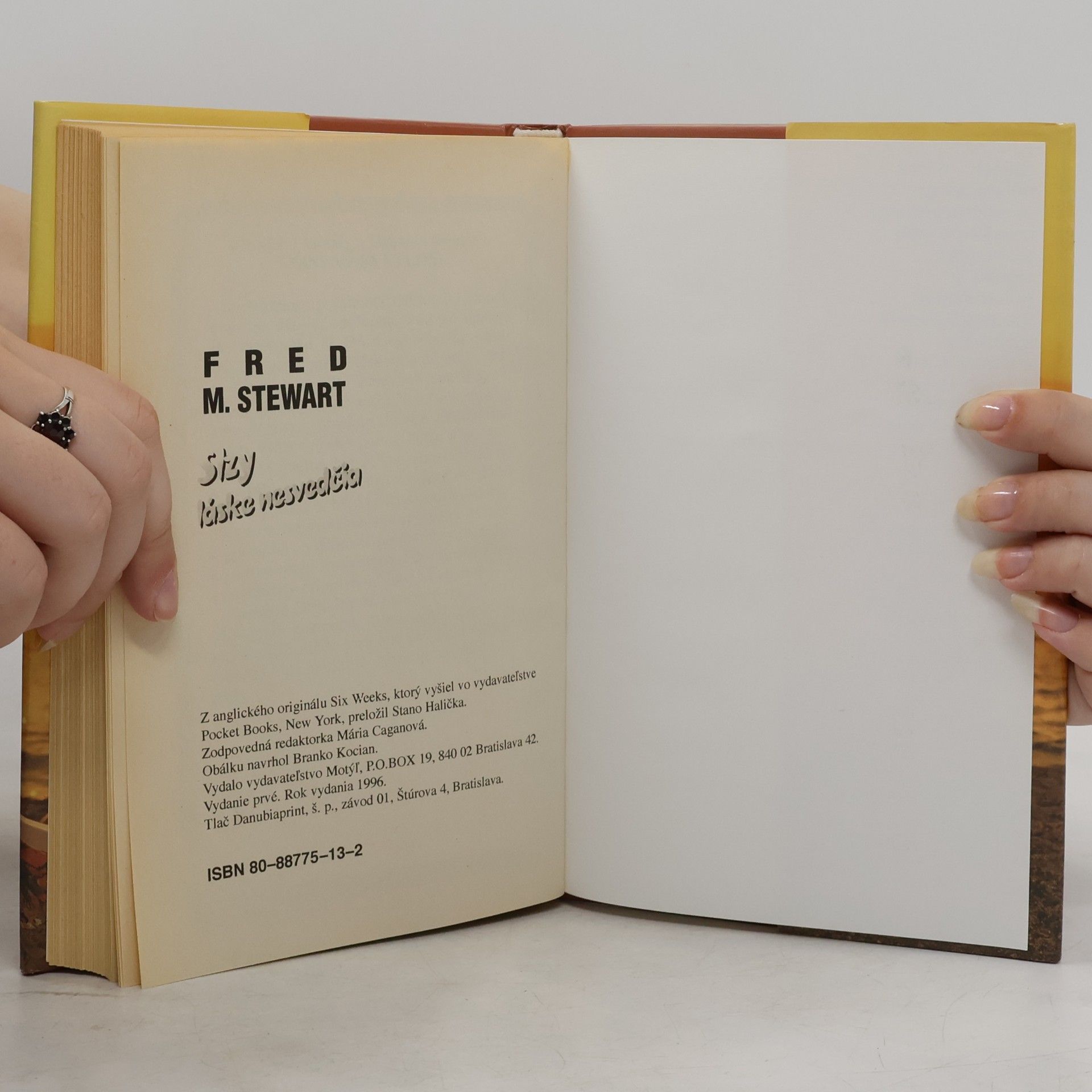Fred Mustard Stewart Slzy láske nesvedčia
