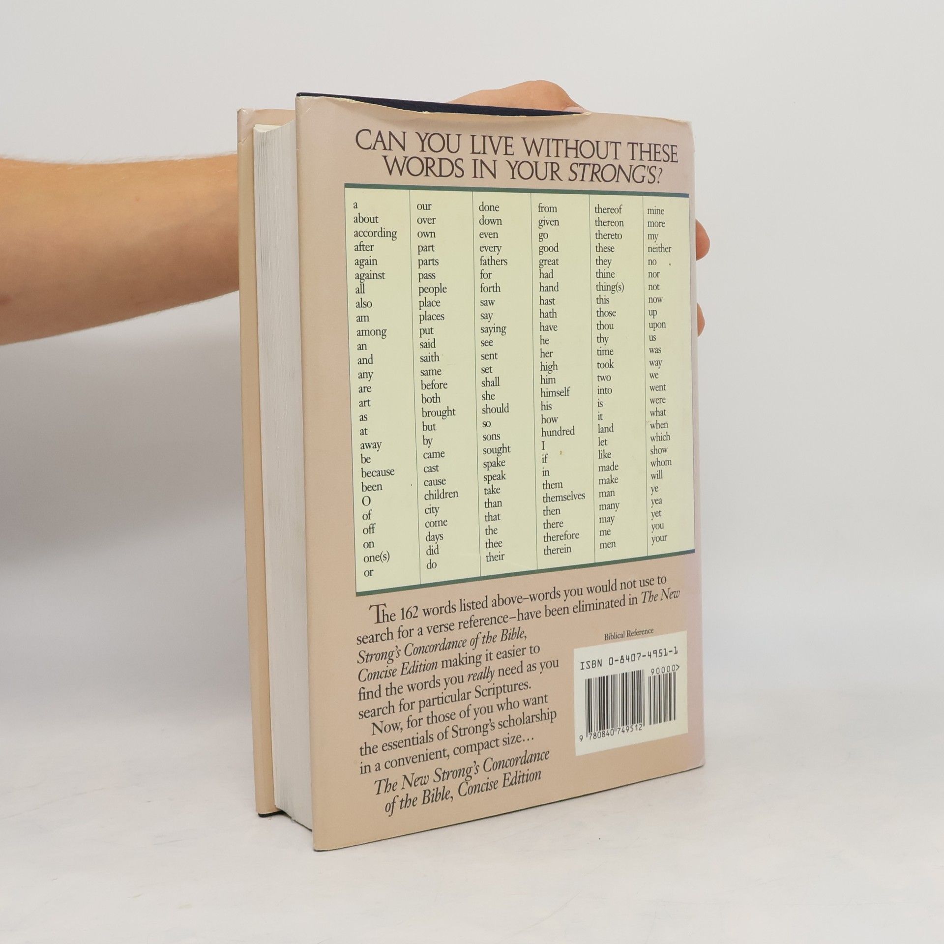 James Strong The New Strong's Concordance of the Bible: Concise Edition