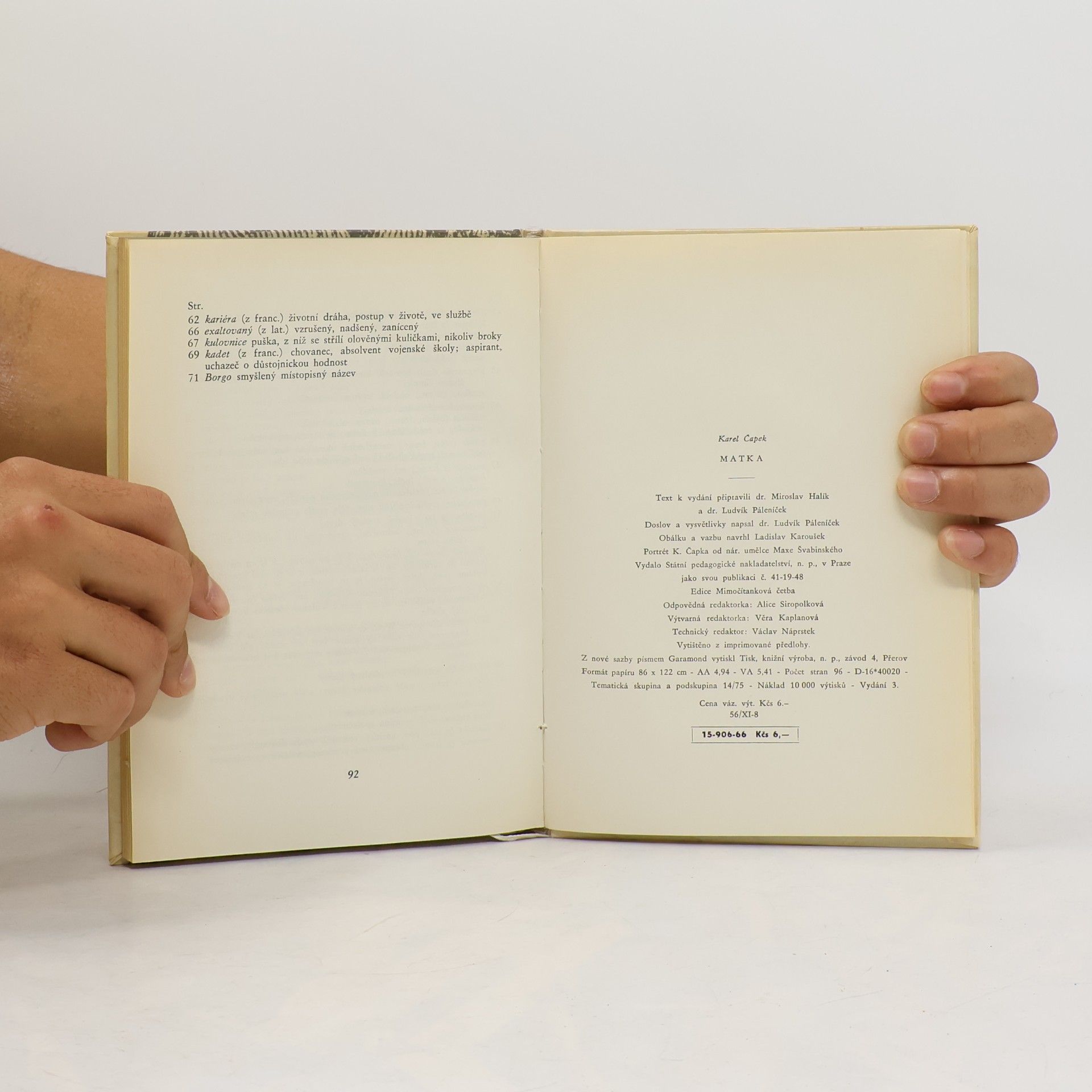Karel Čapek Matka