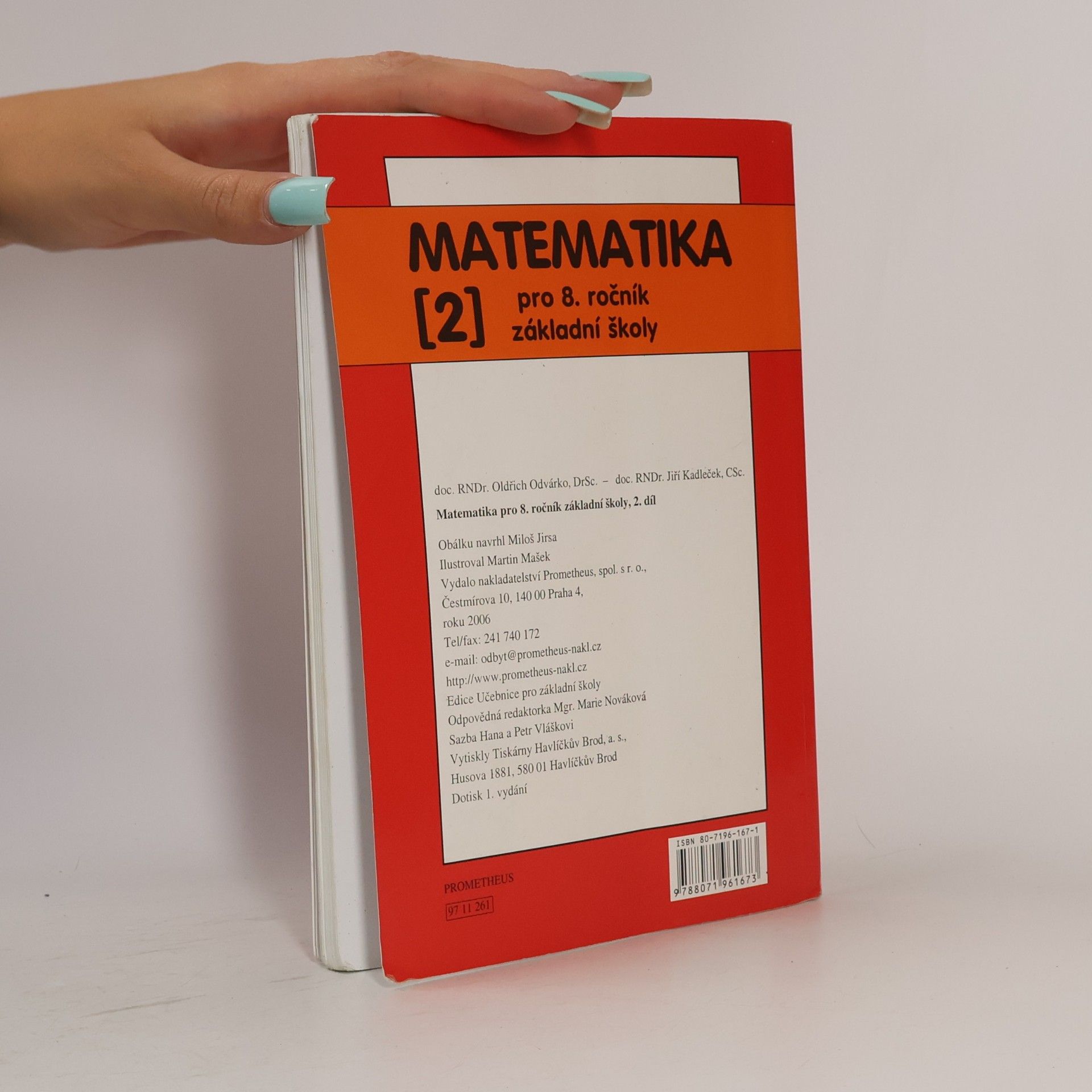 Oldřich Odvárko Matematika pro 8. ročník základní školy