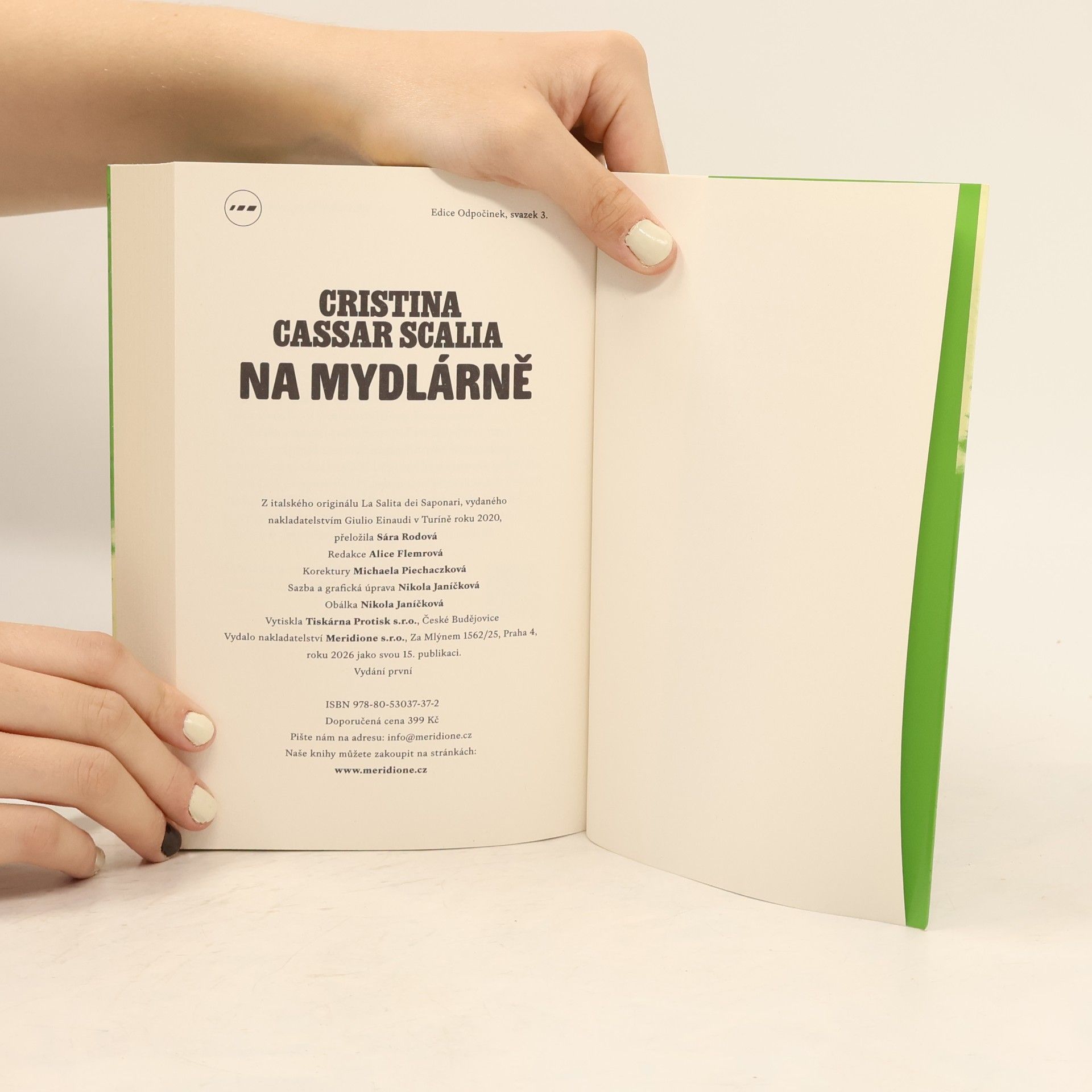 Cristina Cassar Scalia Na mydlárně