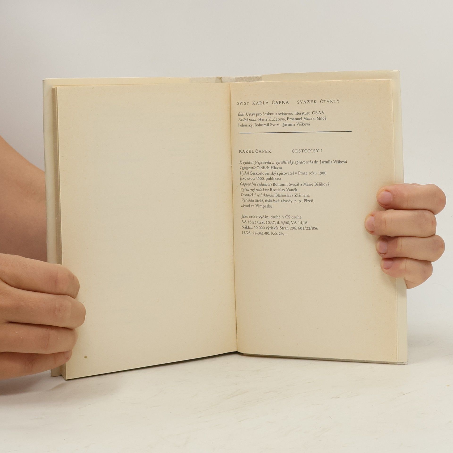 Karel Čapek Spisy Karla Čapka IV. Cestopisy I.