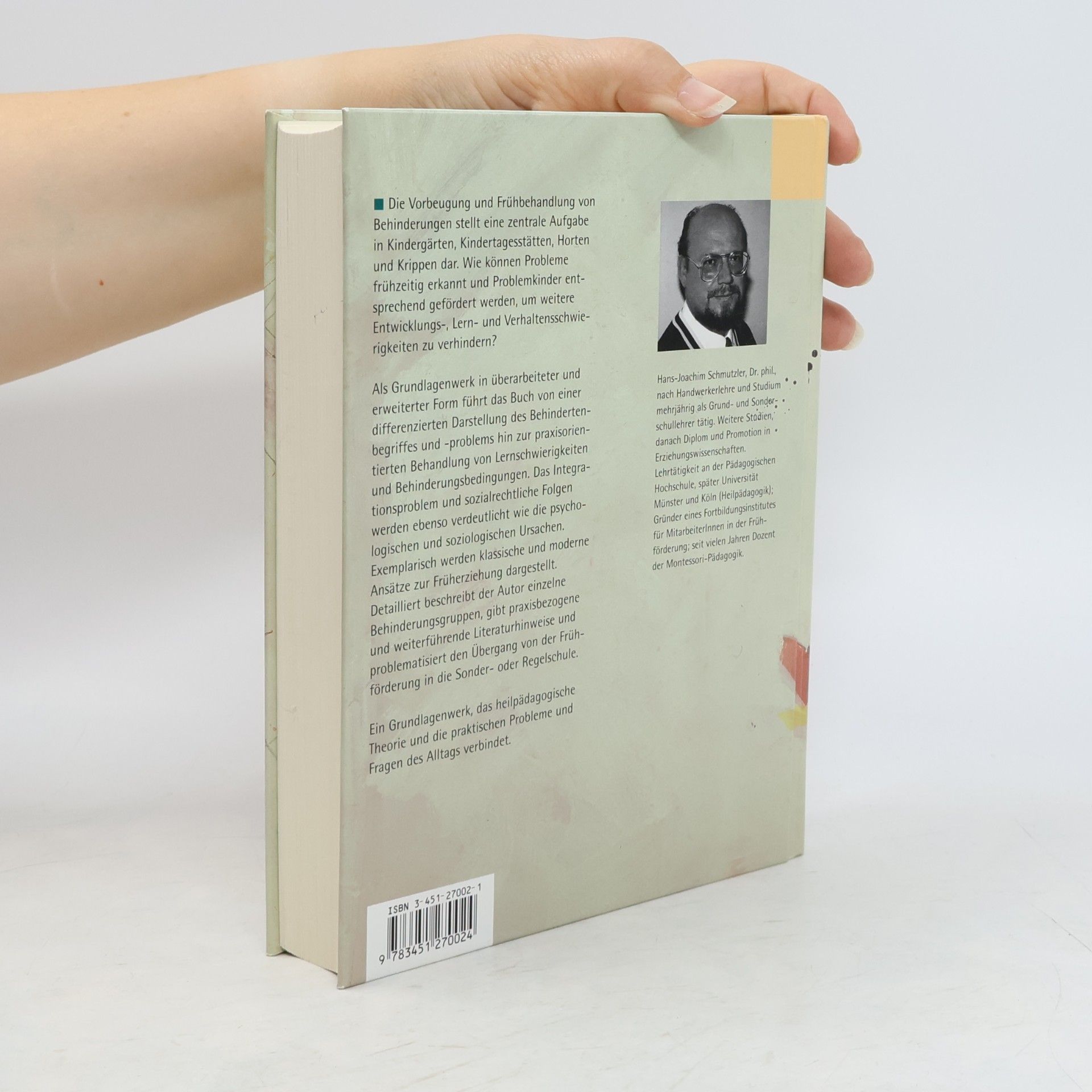 Hans Joachim Schmutzler Handbuch heilpädagogisches Grundwissen
