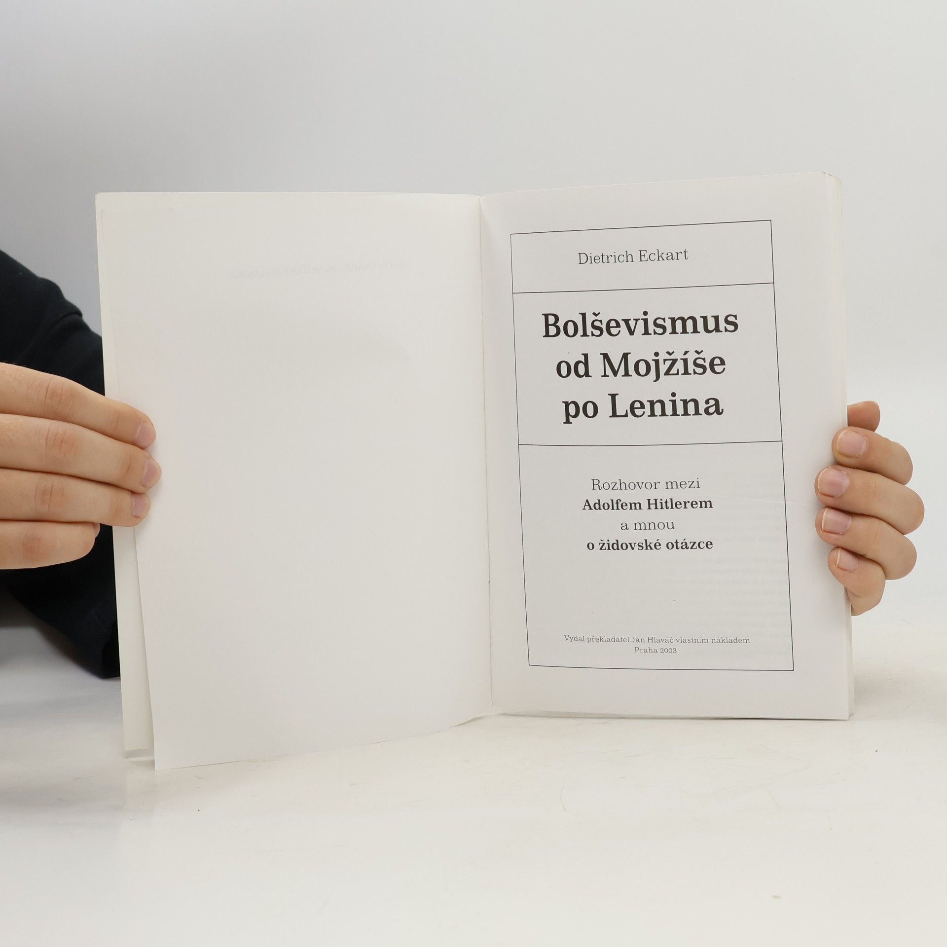 Dietrich Eckart Bolševismus od Mojžíše po Lenina