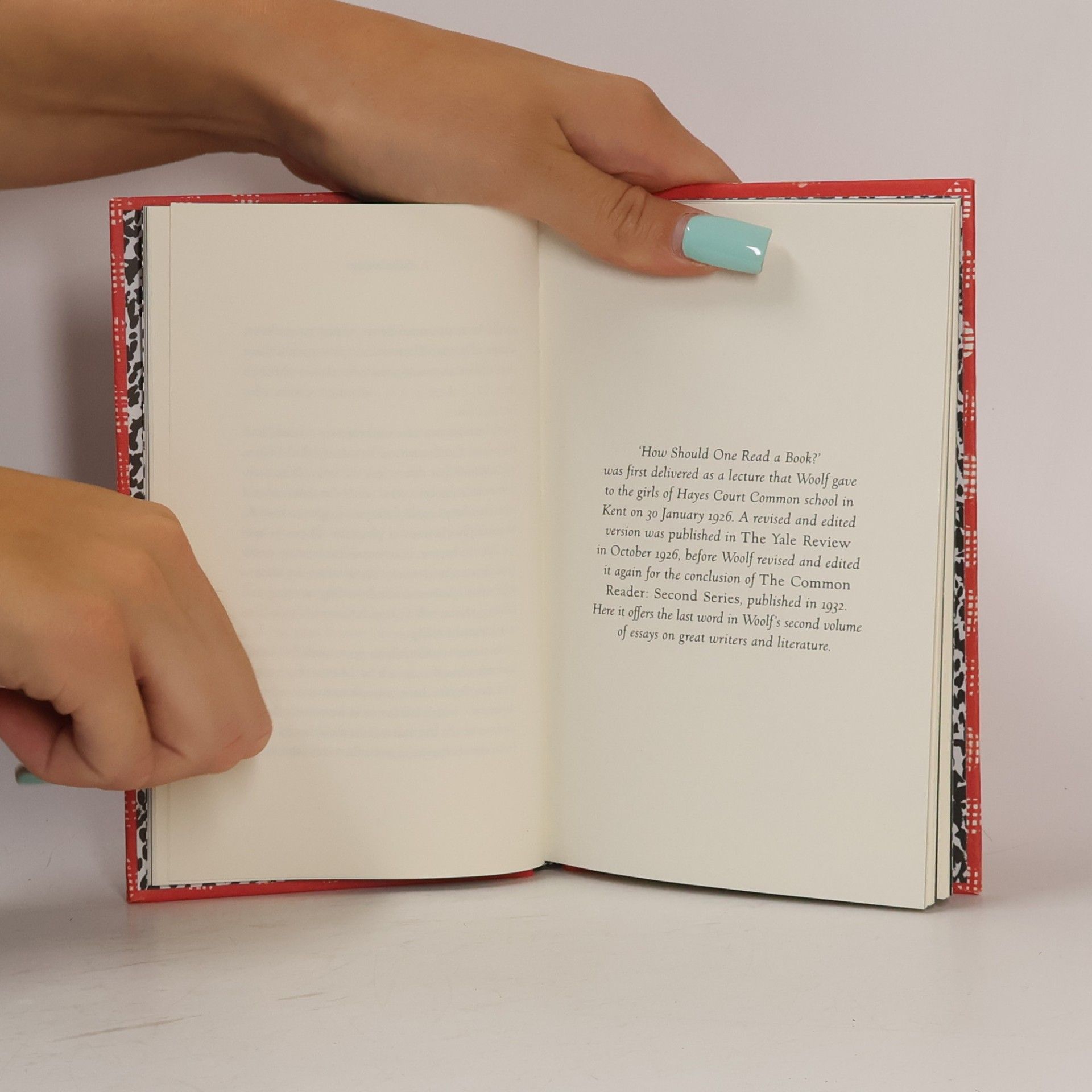 Virginia Woolf How Should One Read a Book?