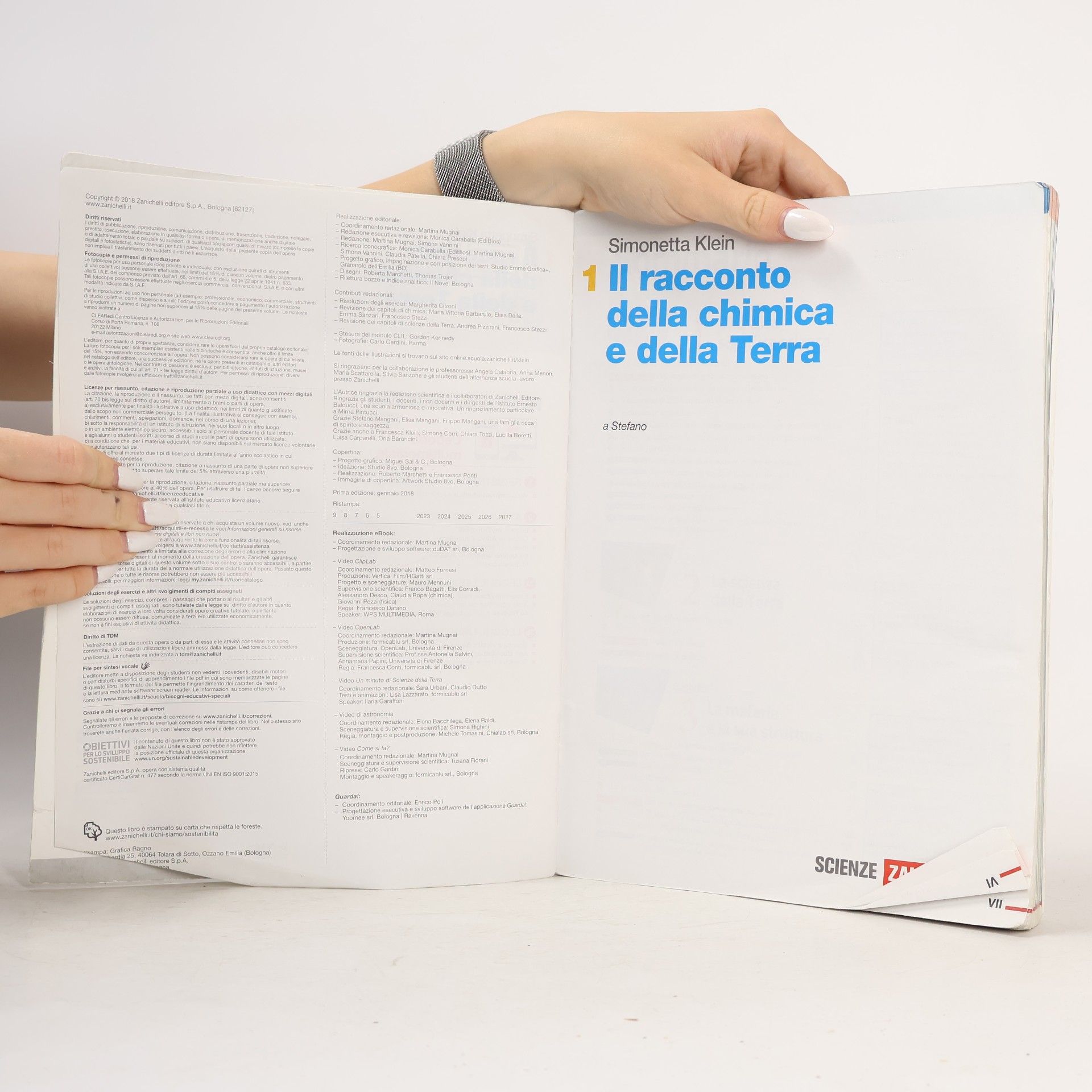 Simonetta Klein Il racconto della chimica e della Terra 1