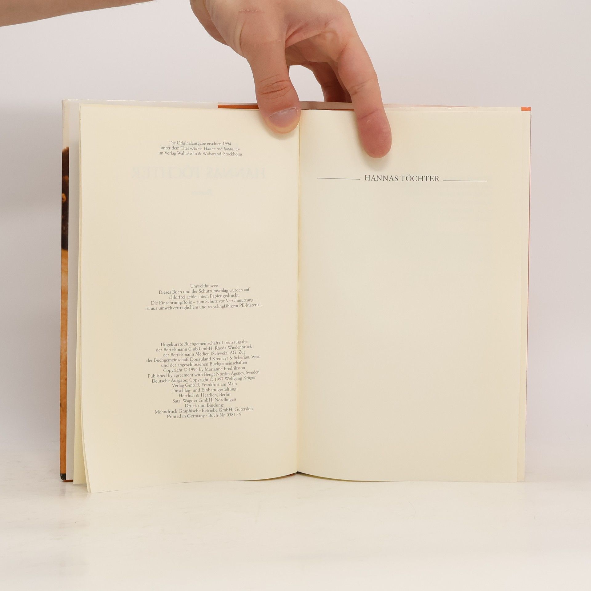Marianne Fredriksson Hannas Töchter