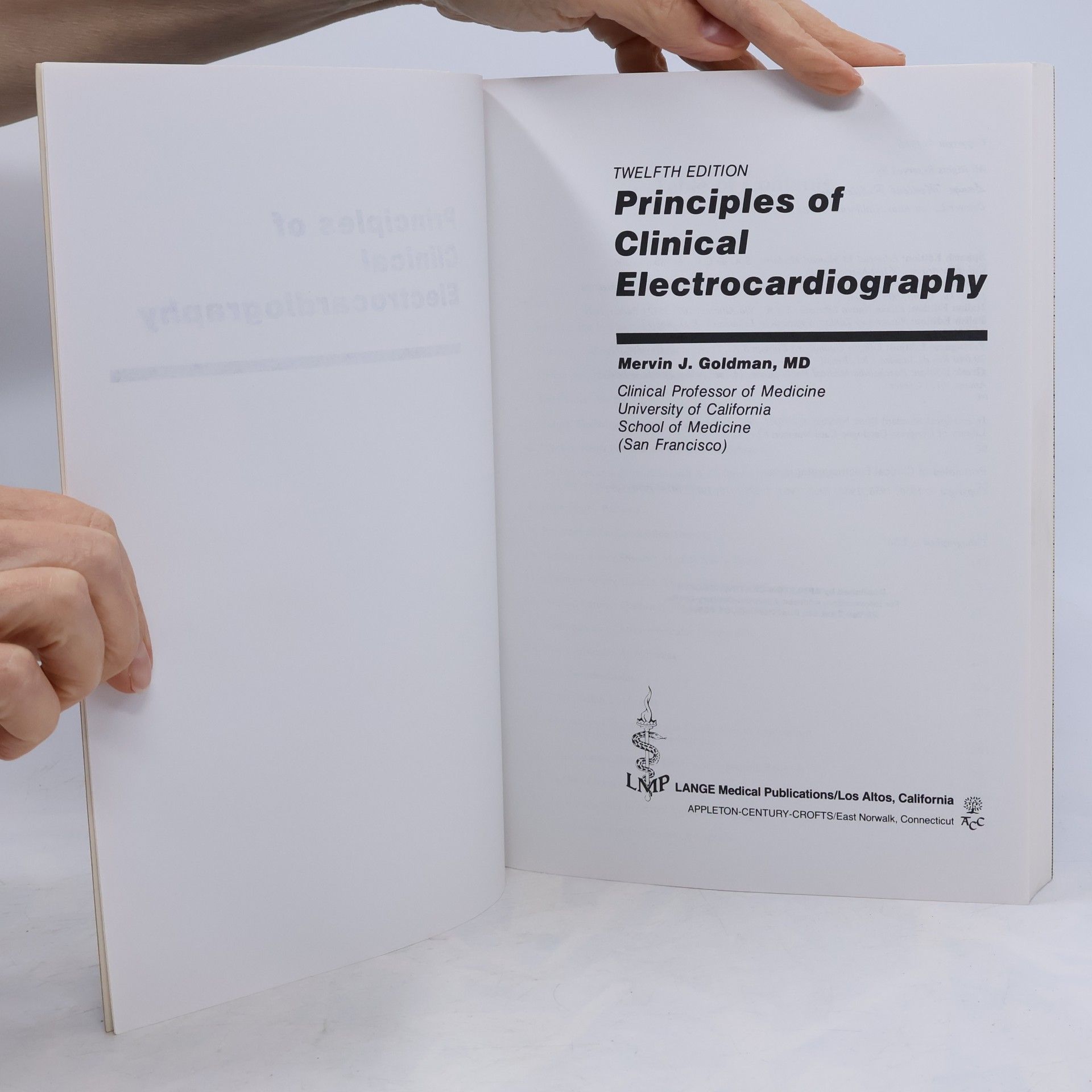 Mervin J Goldman Principles of Clinical Electrocardiography