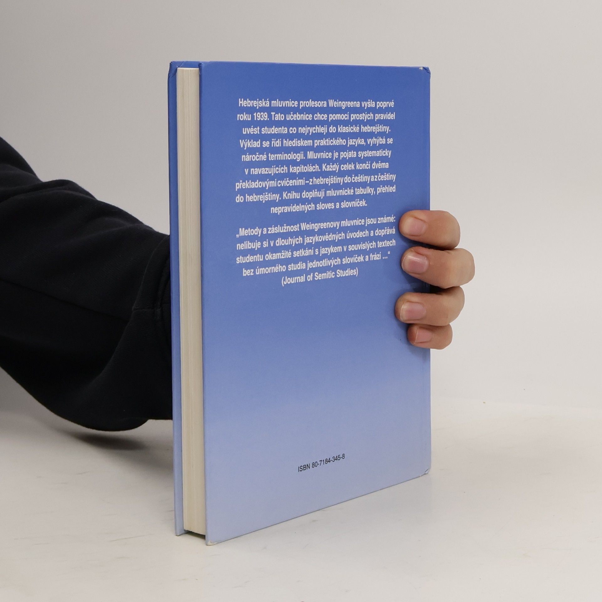 Jacob Weingreen Učebnice biblické hebrejštiny