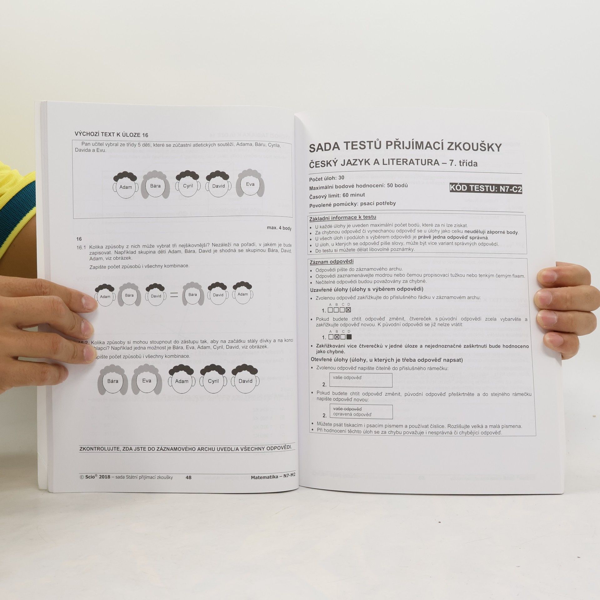 Autorenkollektiv Sada testů státní přijímací zkoušky pro 7. třídu