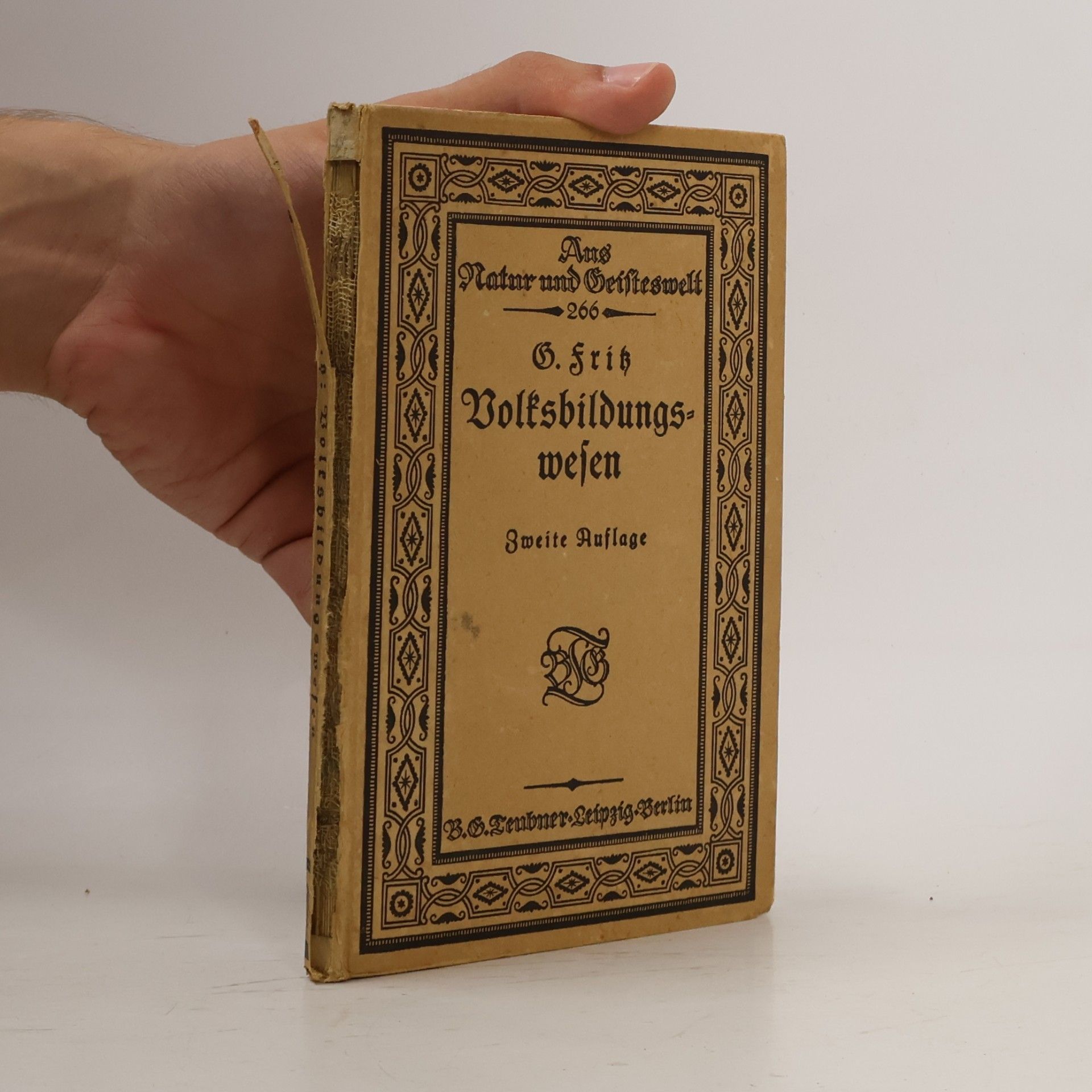 Gottlieb Fritz Volksbildungswesen