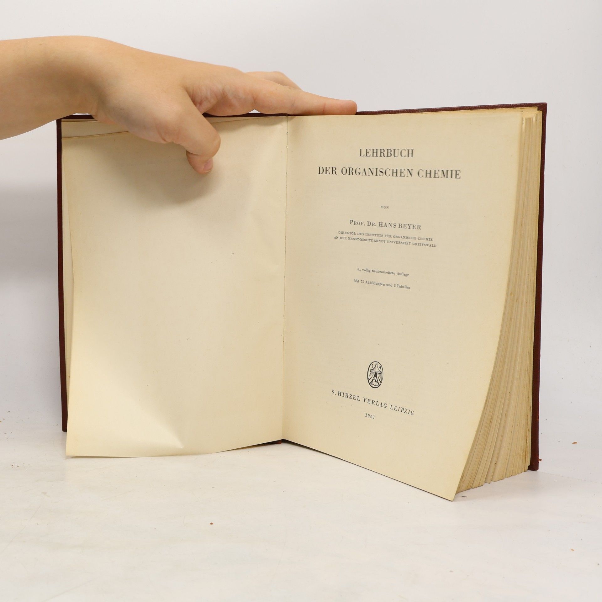 Hans Beyer Lehrbuch der organischen Chemie