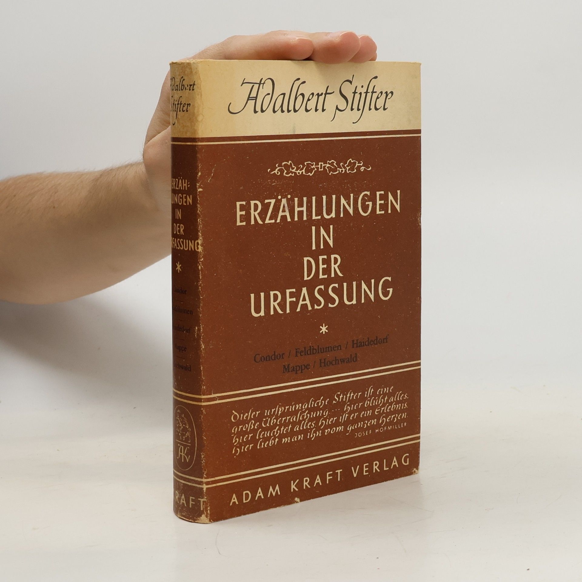 Adalbert Stifter Erzählungen in der Urfassung
