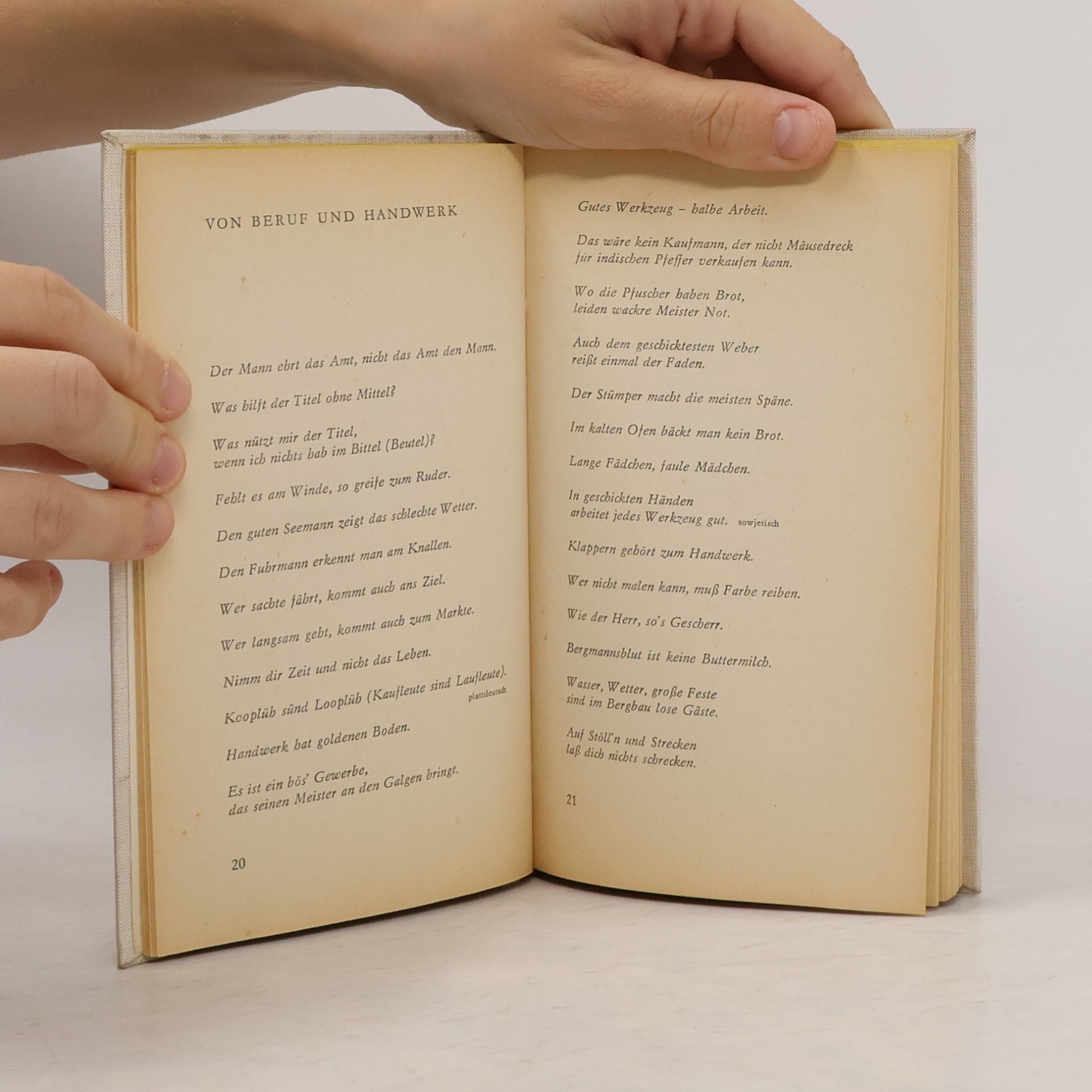 Annelies Müller-Hegemann Das Kleine Sprichwörter-buch