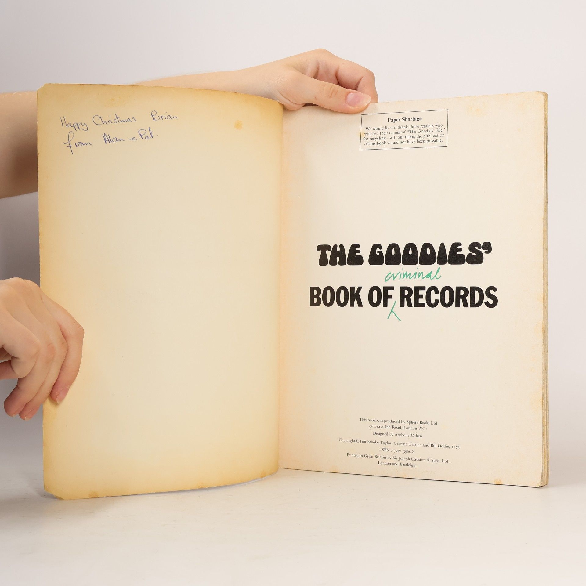 Bill Oddie The Goodies' Book of Criminal Records