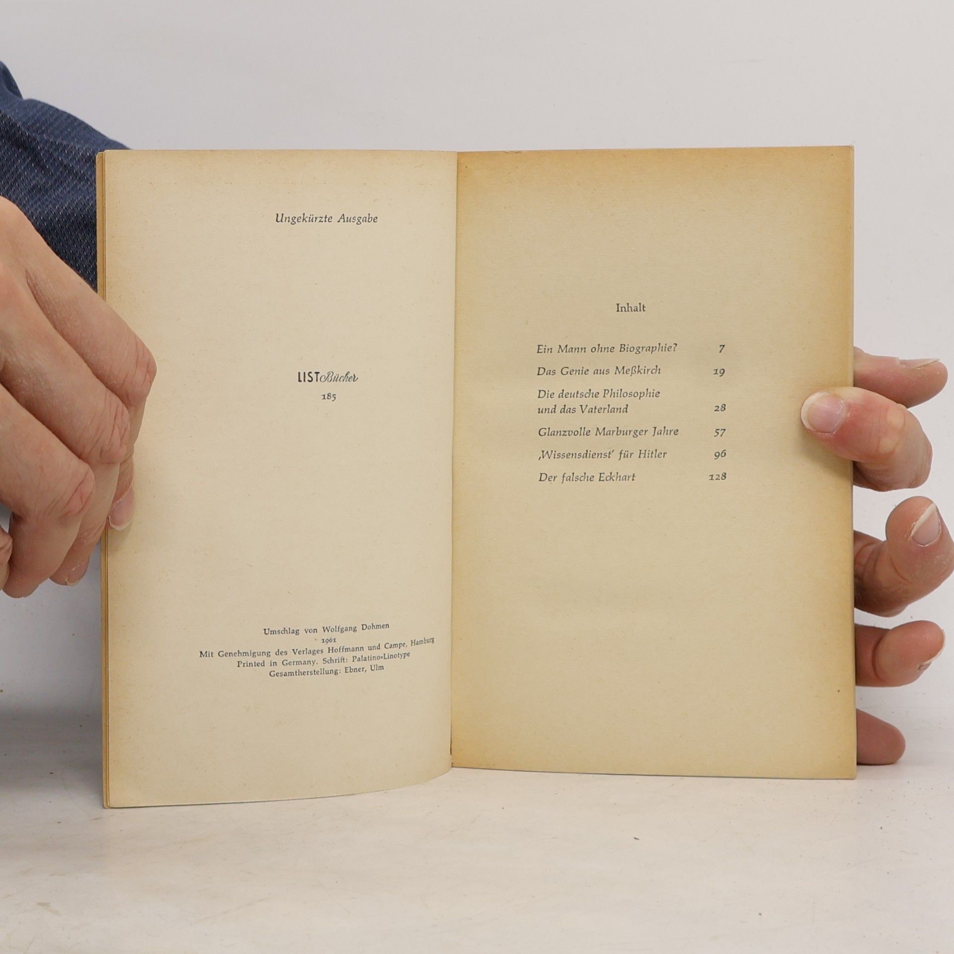 Paul Hühnerfeld In Sachen Heidegger