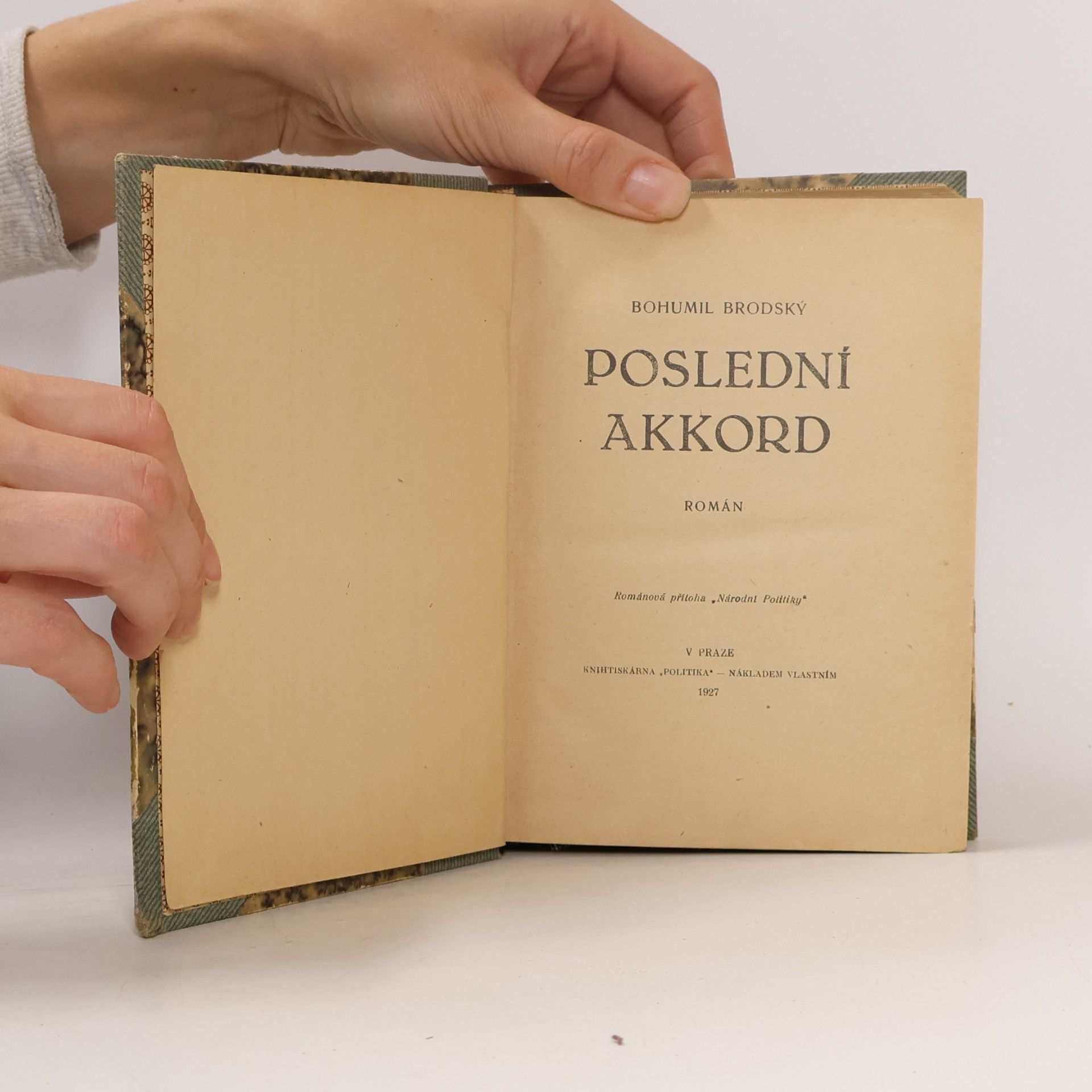 Bohumil Zahradník Brodský Poslední akkord