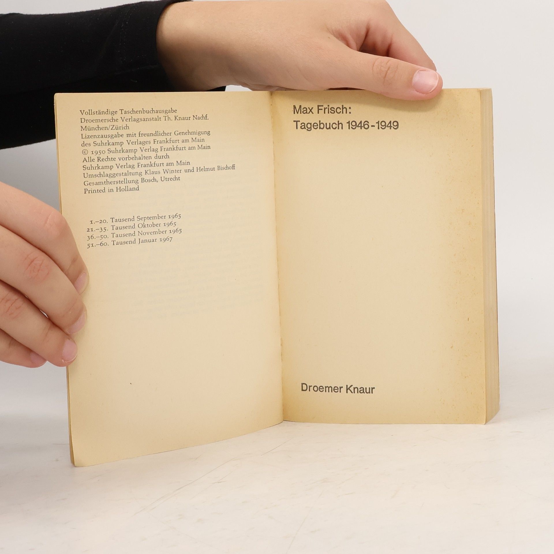 Max Frisch Tagebuch 1946-1949