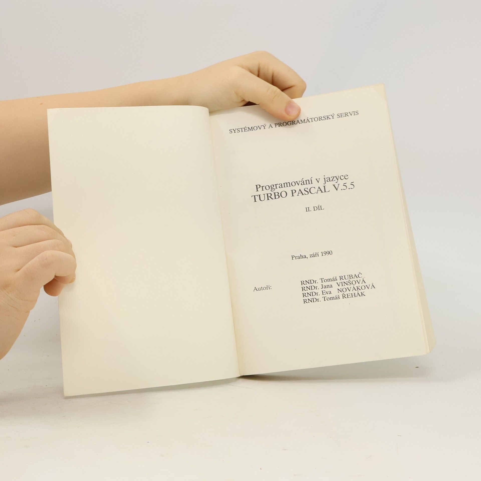 Various authors Programování v jazyce TURBO PASCAL V.5.5. II.díl