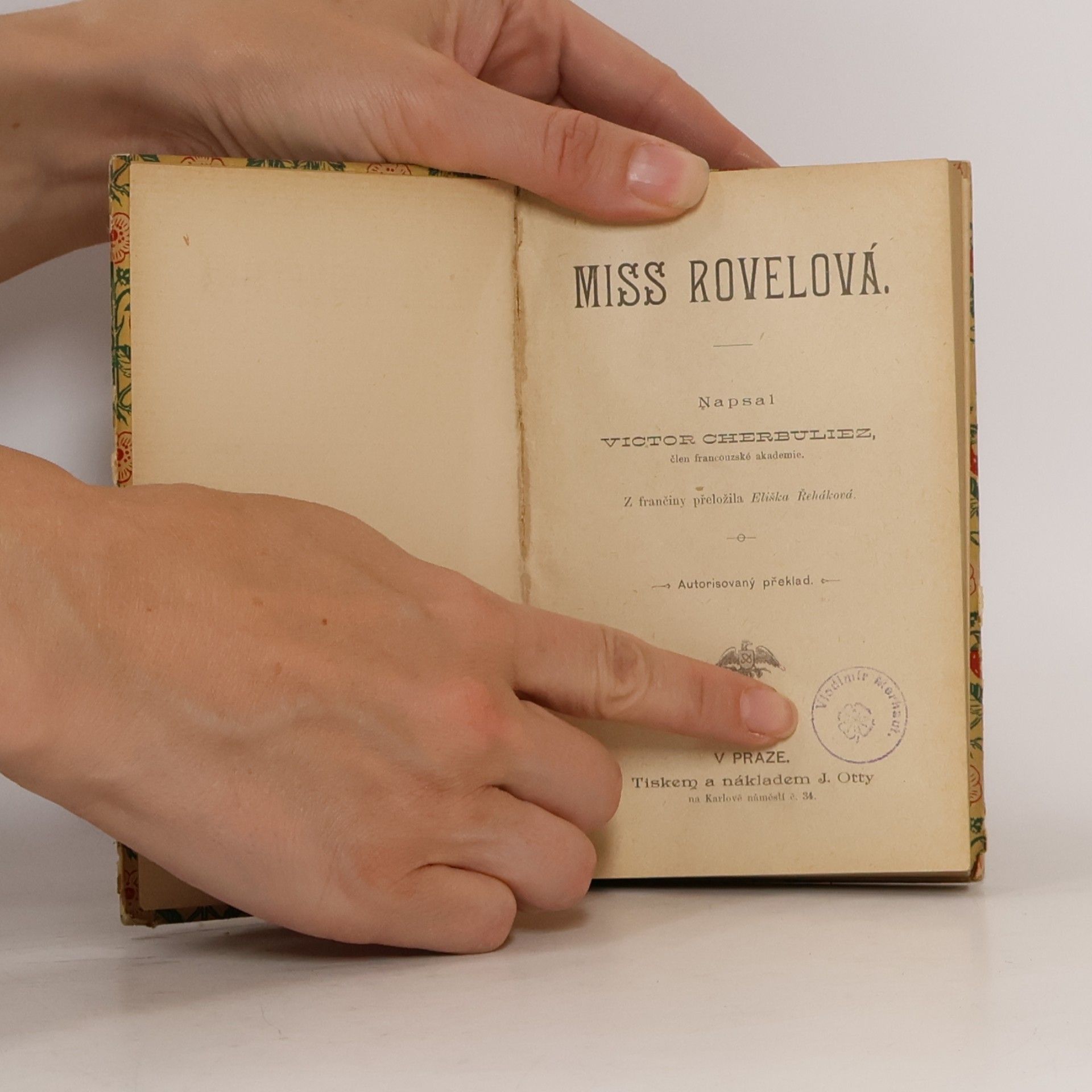 Viktor Cherbuliez Miss Rovelová