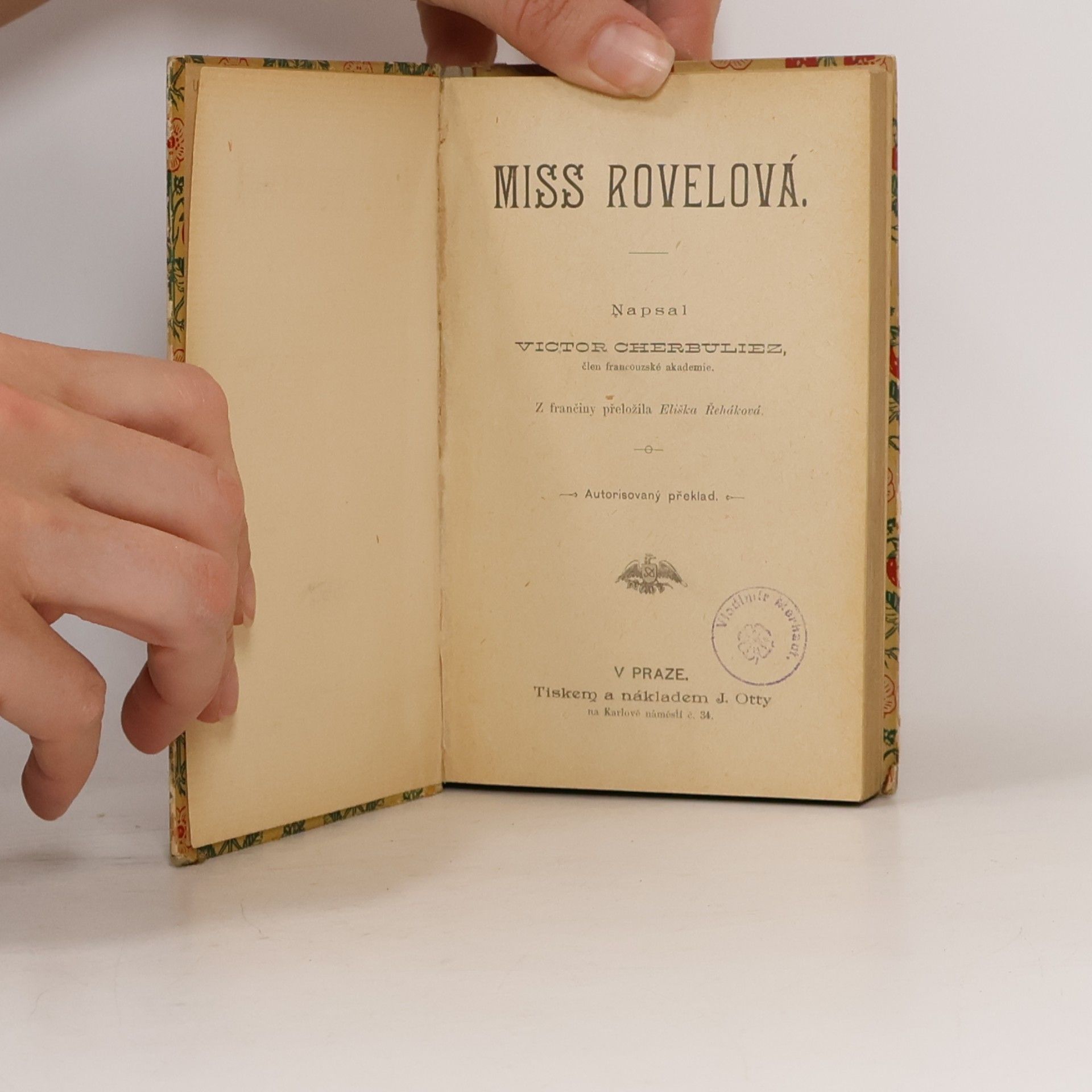 Viktor Cherbuliez Miss Rovelová