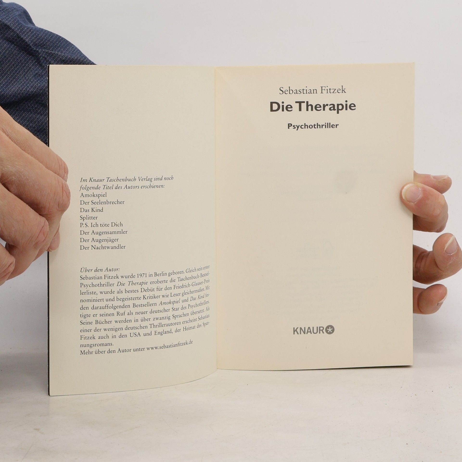 Sebastian Fitzek Die Therapie