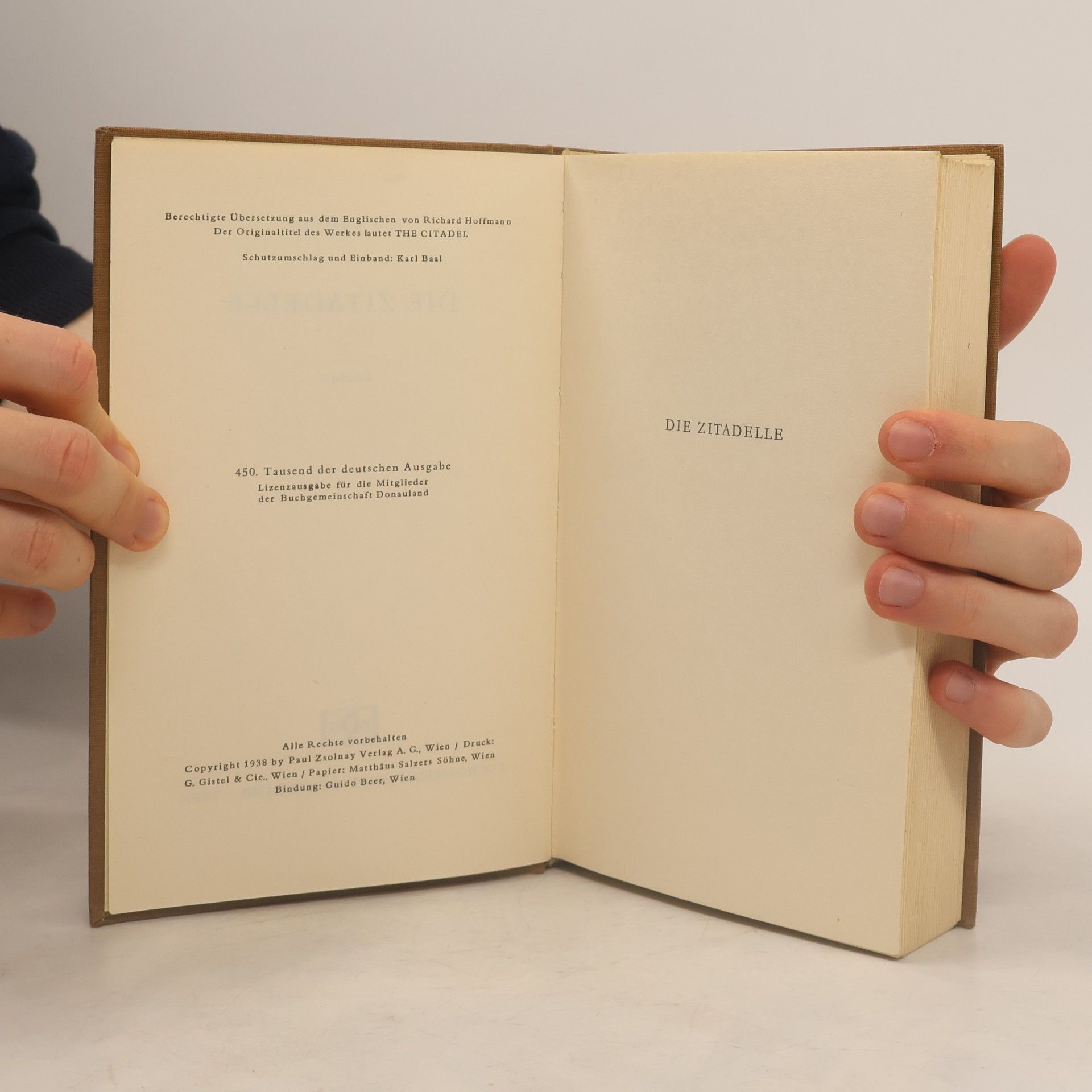 A. J. Cronin Die Zitadelle