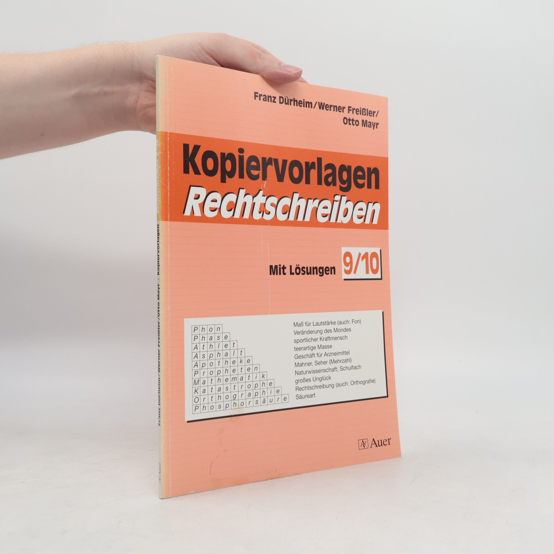 Autores varios Kopiervorlagen Rechtschreiben