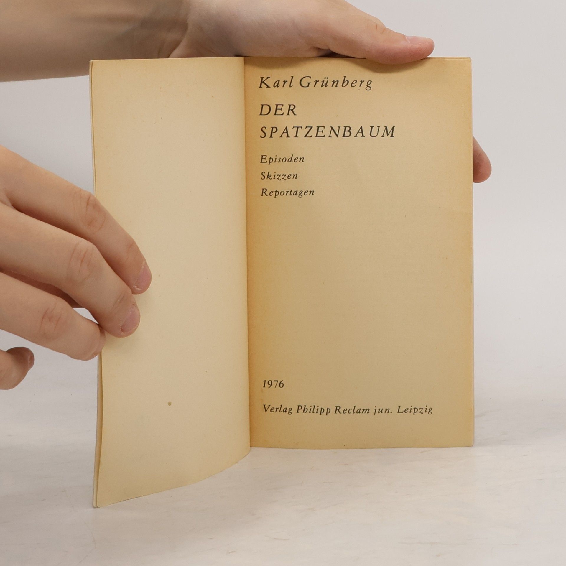 Karl Grünberg Der Spatzenbaum