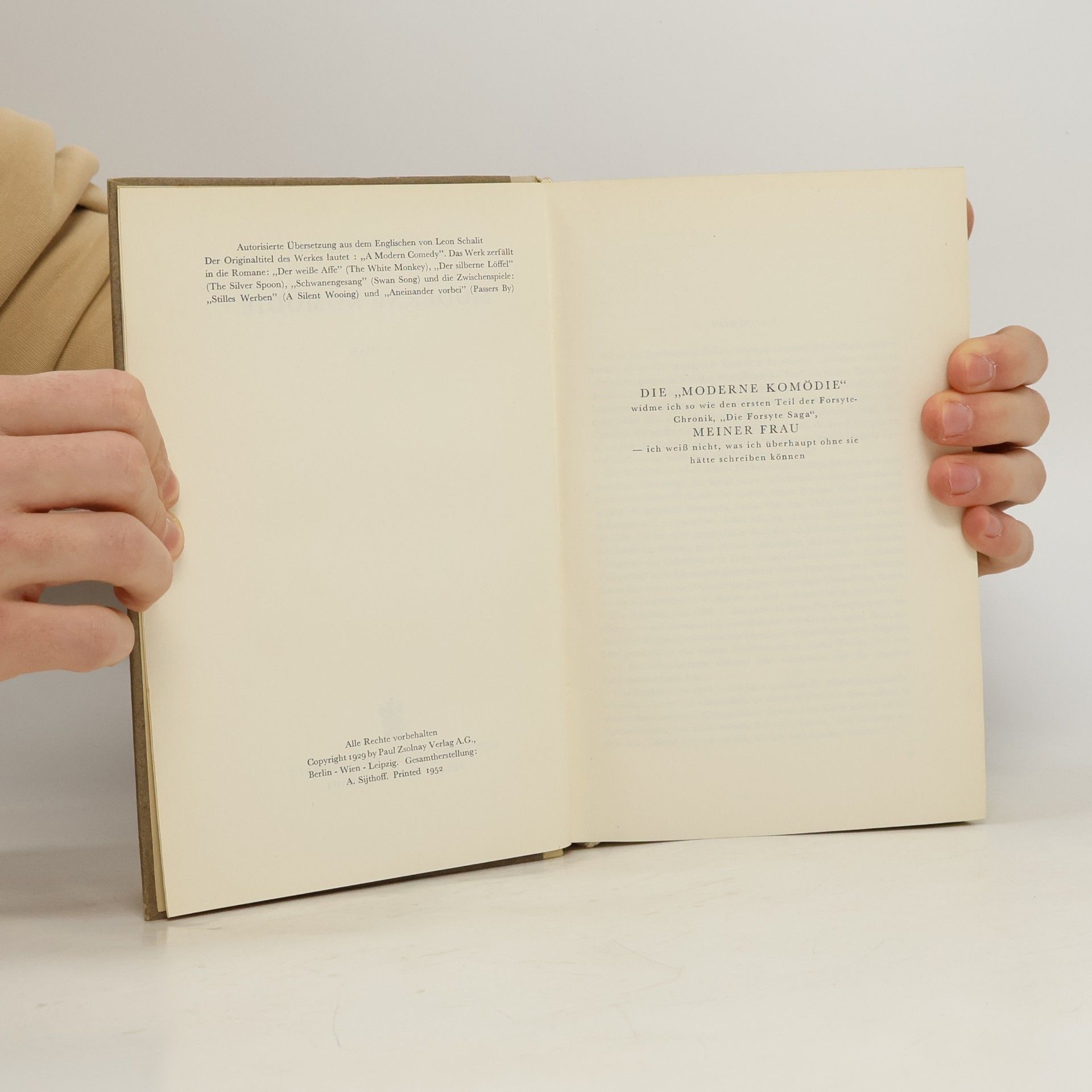 John Galsworthy Moderne Komödie