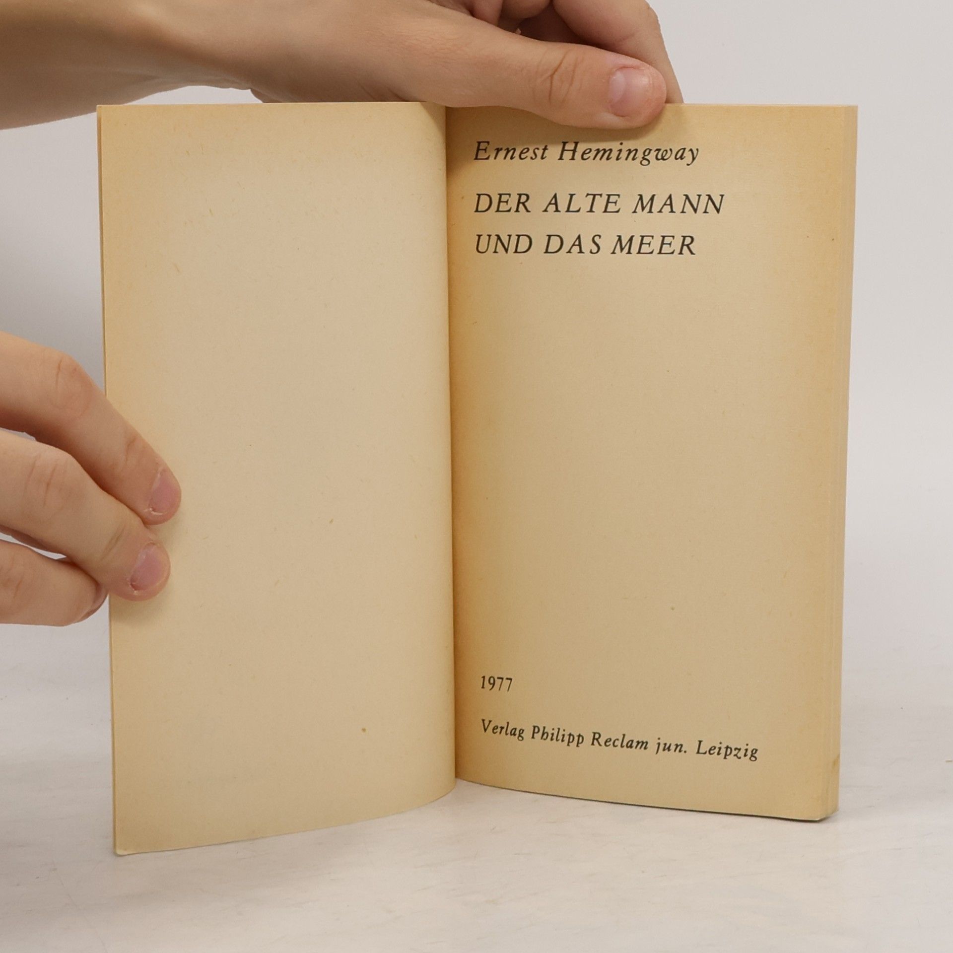 Ernest Hemingway Der alte Mann und das Meer