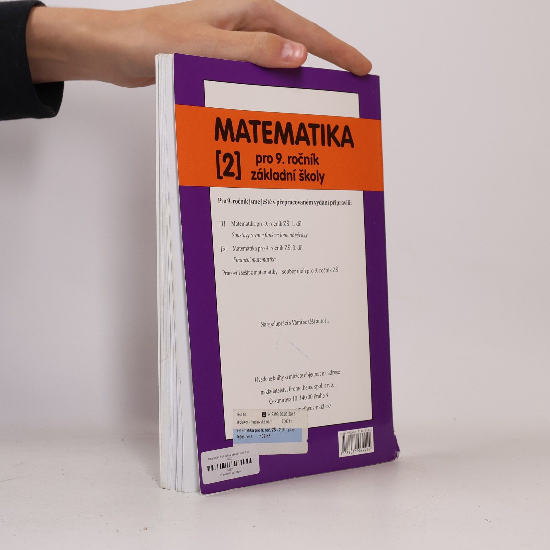 Oldřich Odvárko Matematika pro 9. ročník ZŠ, 2. díl - Jehlan, kužel, koule, Podobnost, Goniometrické funkce