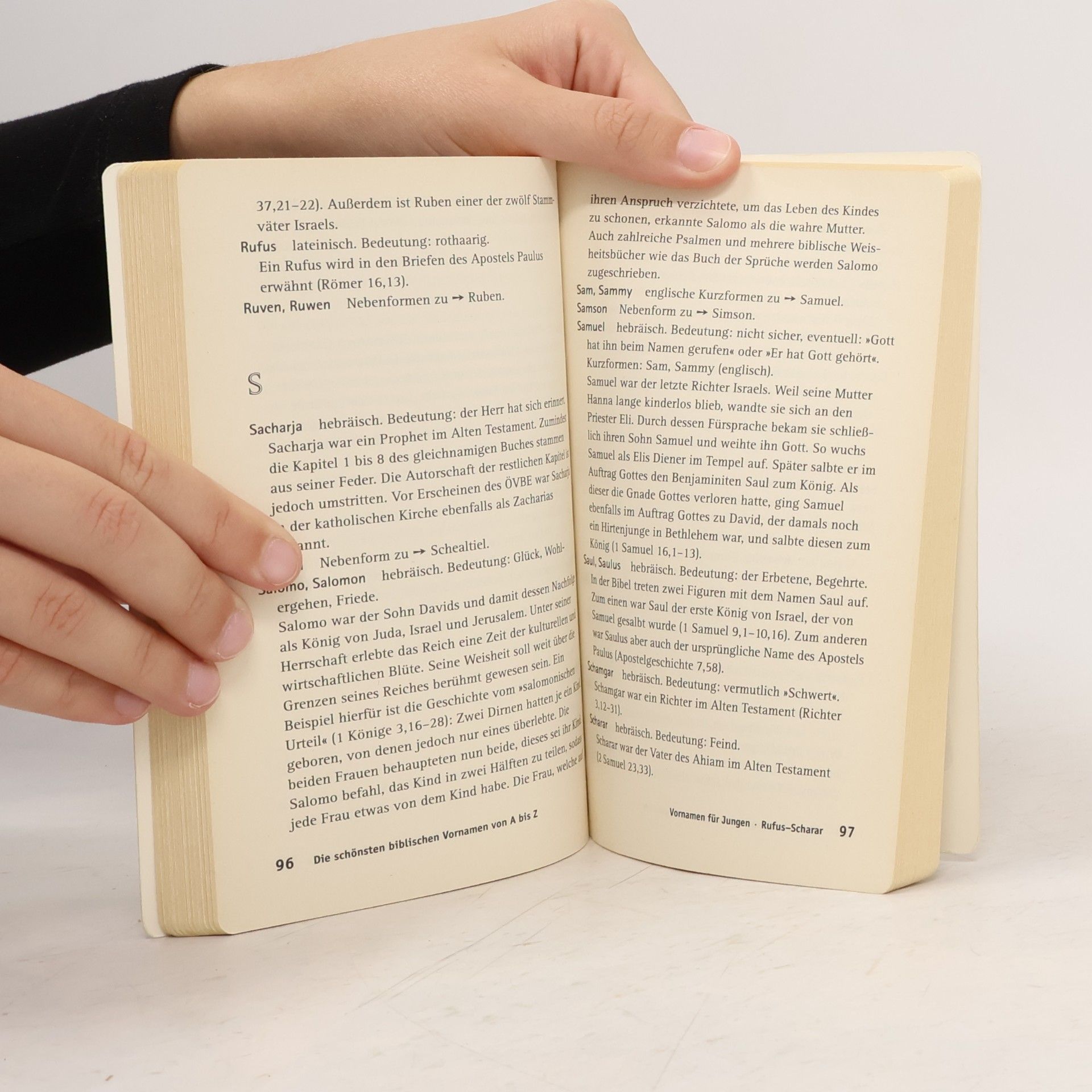 Andrea Wellnitz Die schönsten biblischen Vornamen