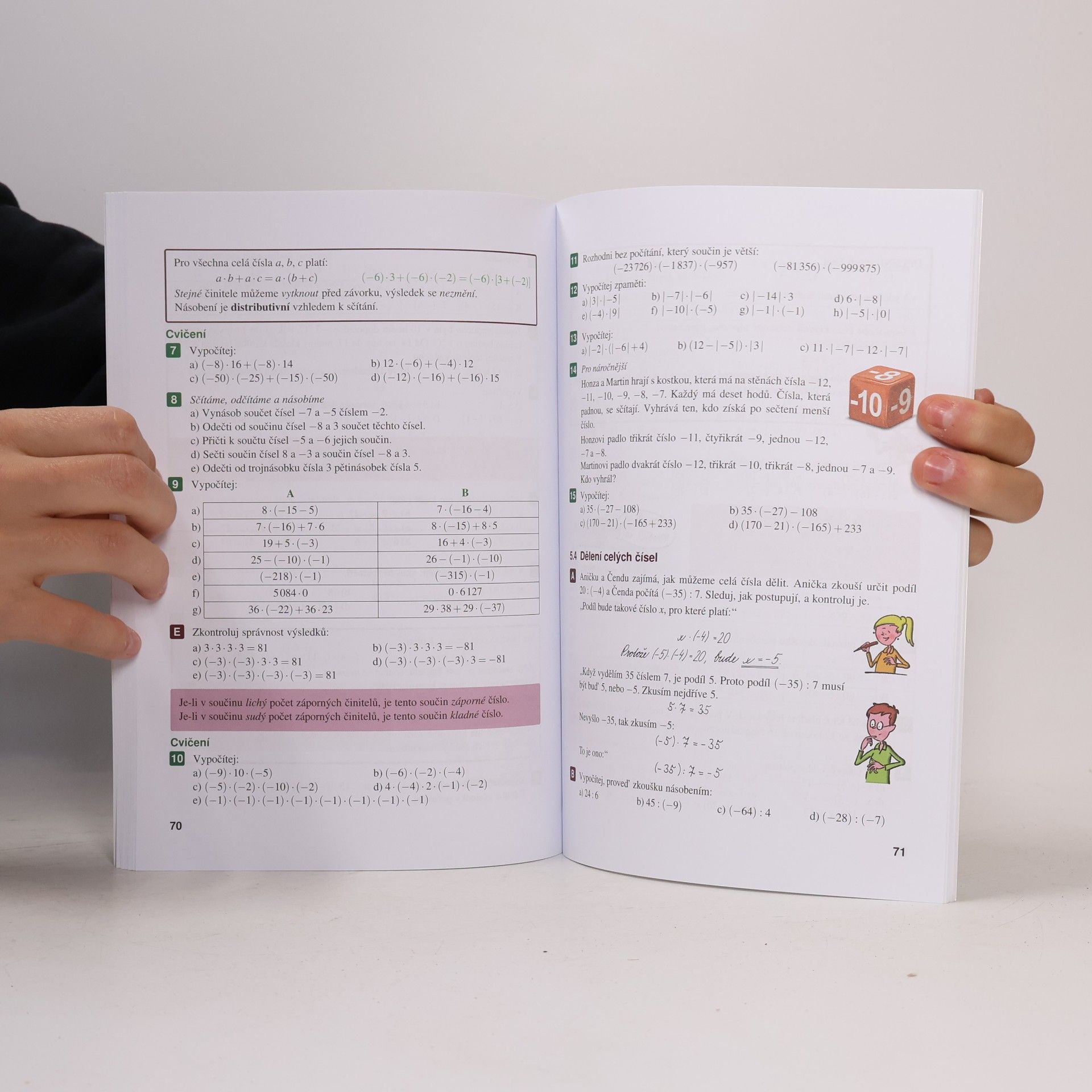 Oldřich Odvárko Matematika pro 7. roč. ZŠ - 1.díl (Zlomky; celá čísla; racionální čísla)