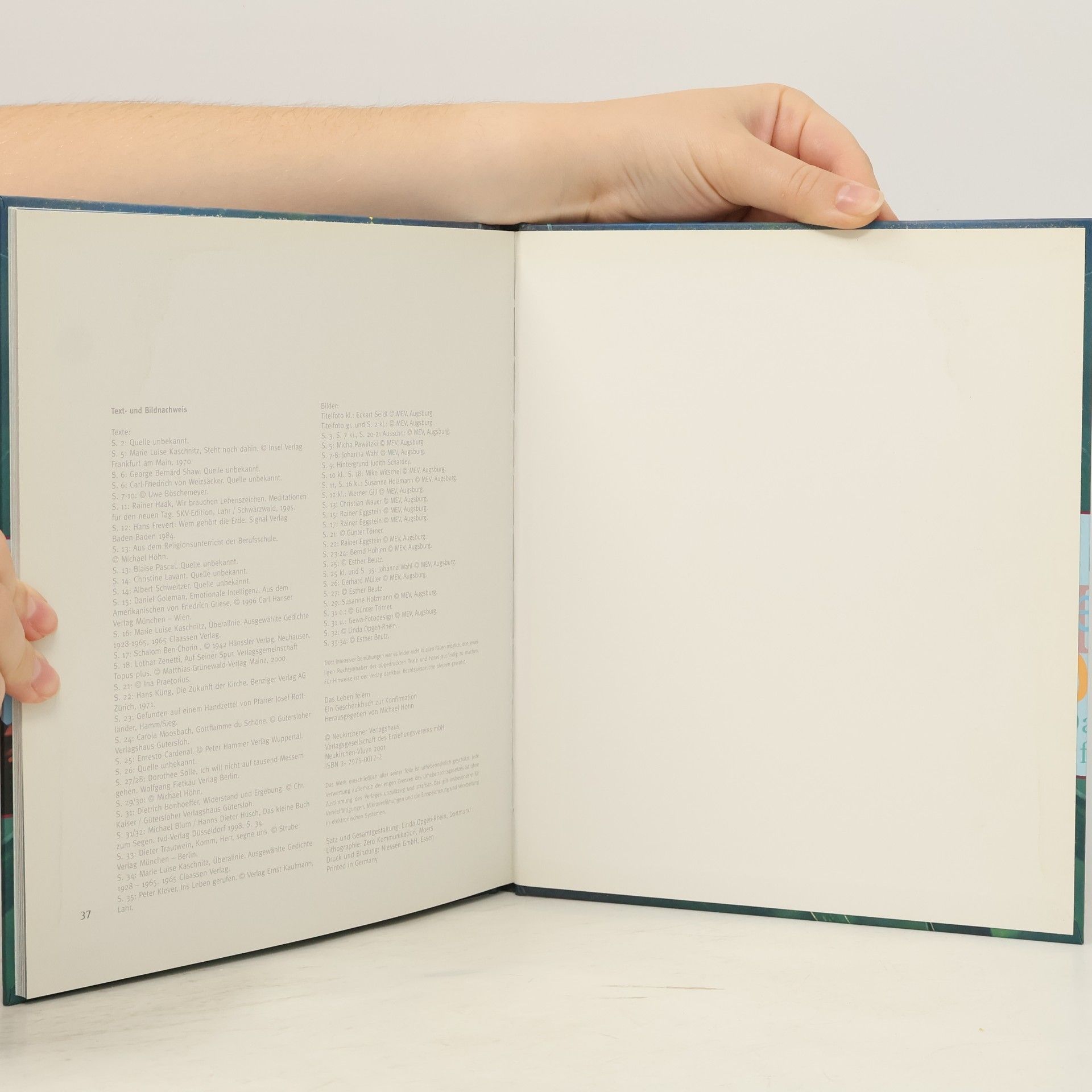 Michael Höhn Das Leben feiern. Ein Geschenkbuch zur Konfirmation.