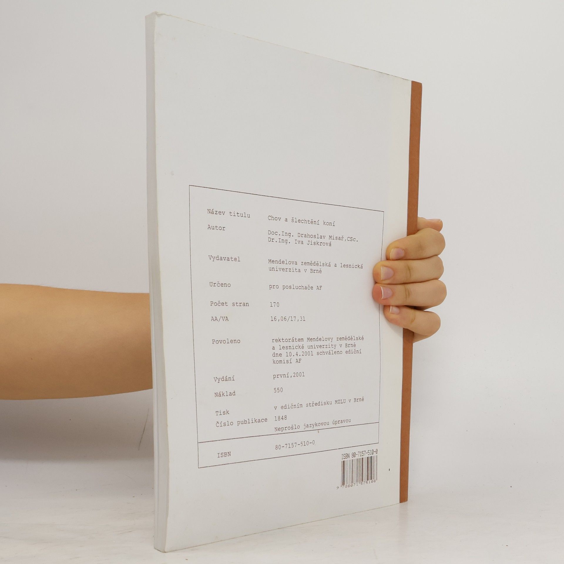 Drahoslav Misař Chov a šlechtění koní