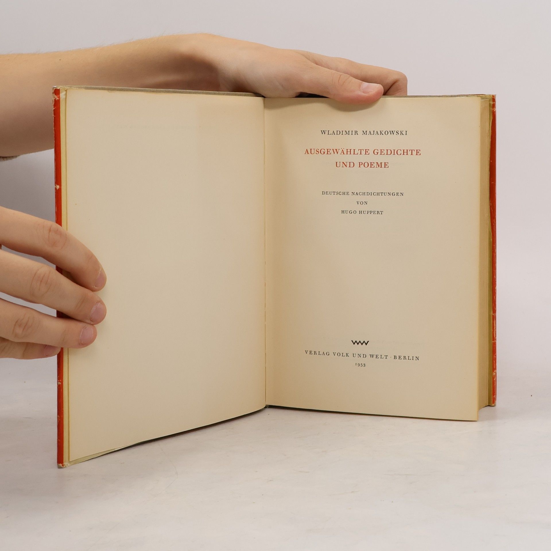 Wladimir Wladimirowitsch Majakowski Ausgewählte Gedichte und Poeme