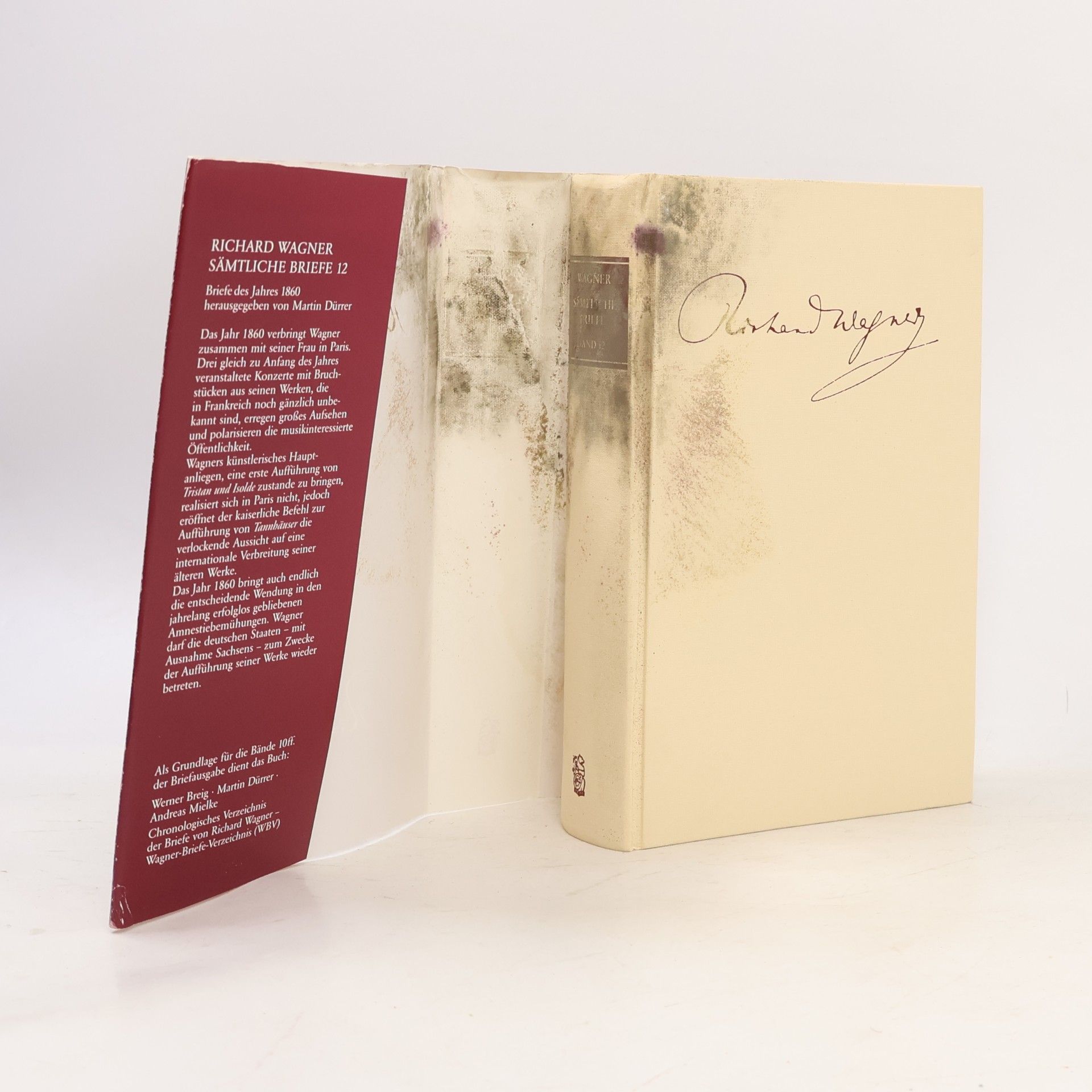 Richard Wagner SAMTLICHE BRIEFE BAND 12 LIVRE SUR LA MUSIQUE
